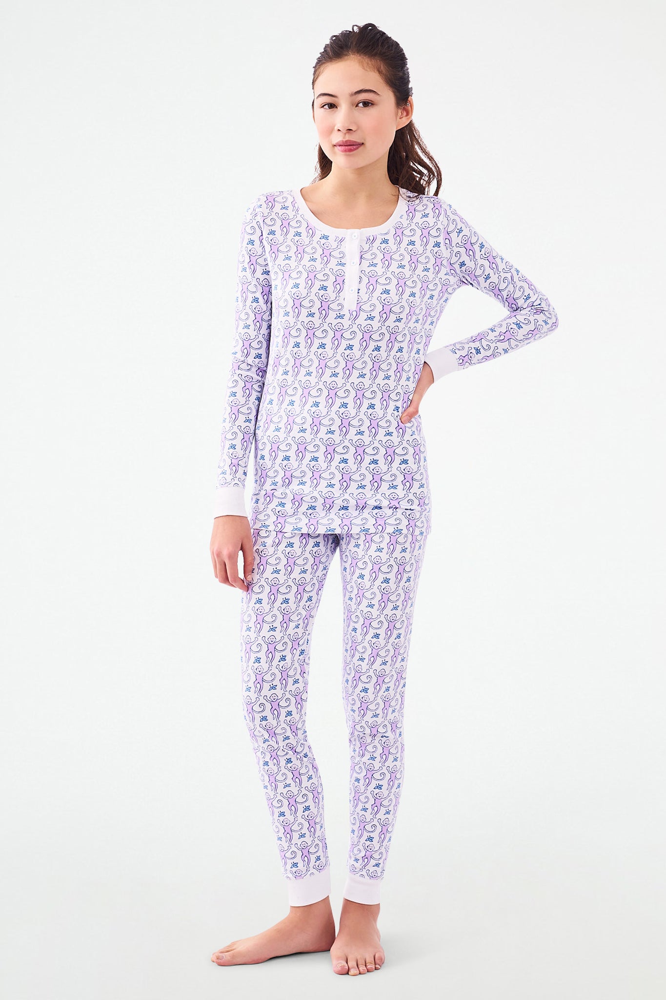 Monkey Print Pajamas for Kids