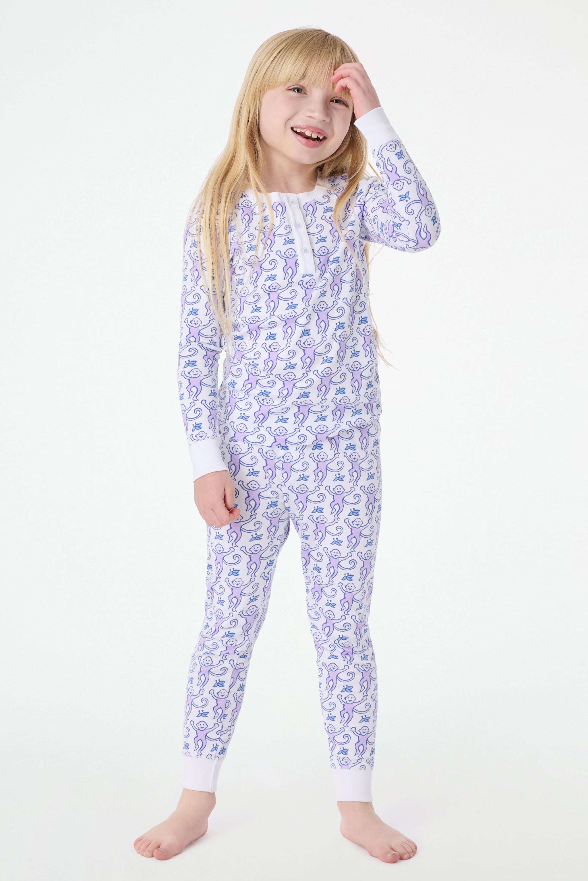 Monkey Print Pajamas for Kids