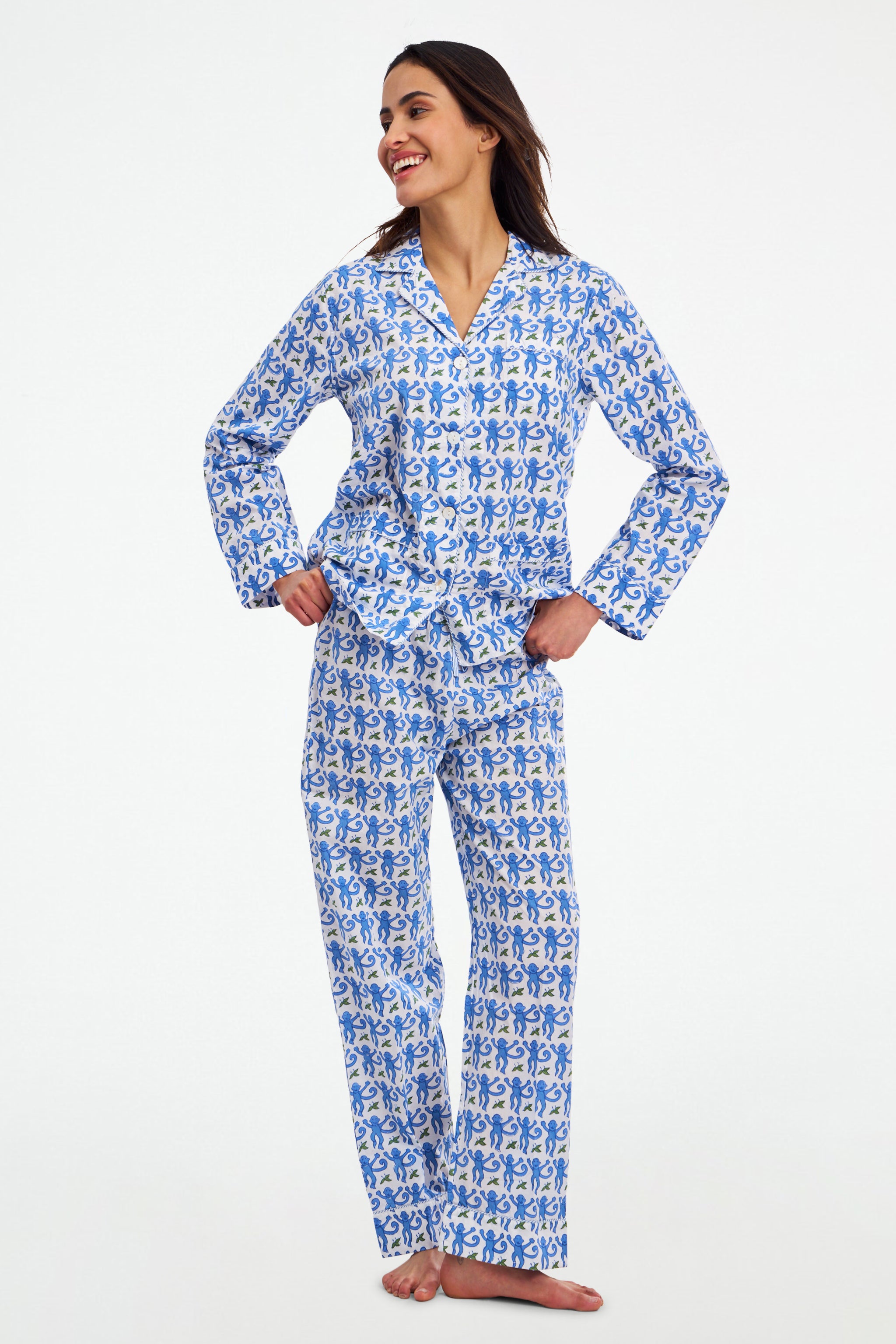 Cozy Monkey Print Loungewear Set