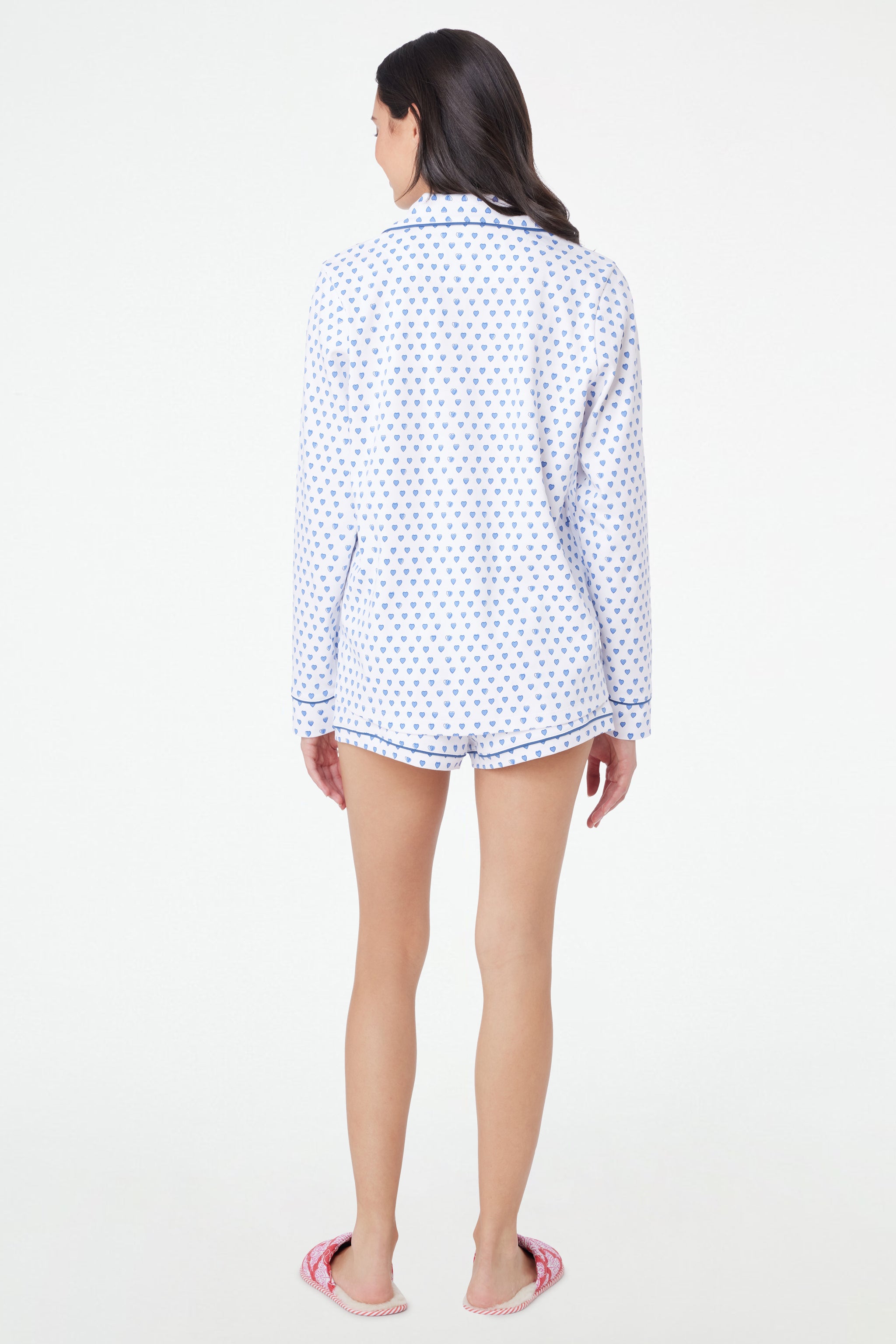 Paola Polo Pajama Set with Heart Design