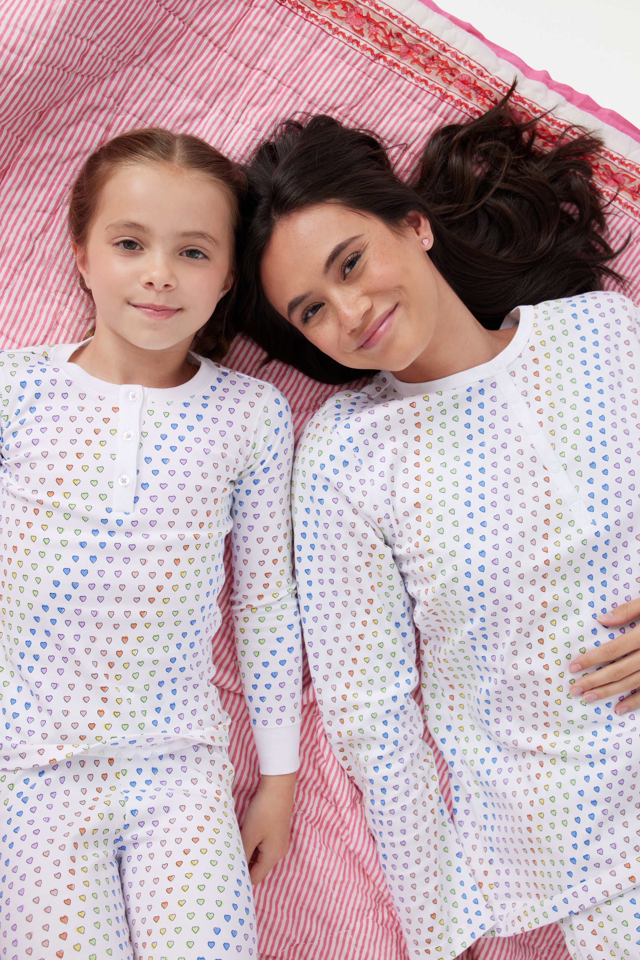 Disco Heart Print Sleepwear Pajamas
