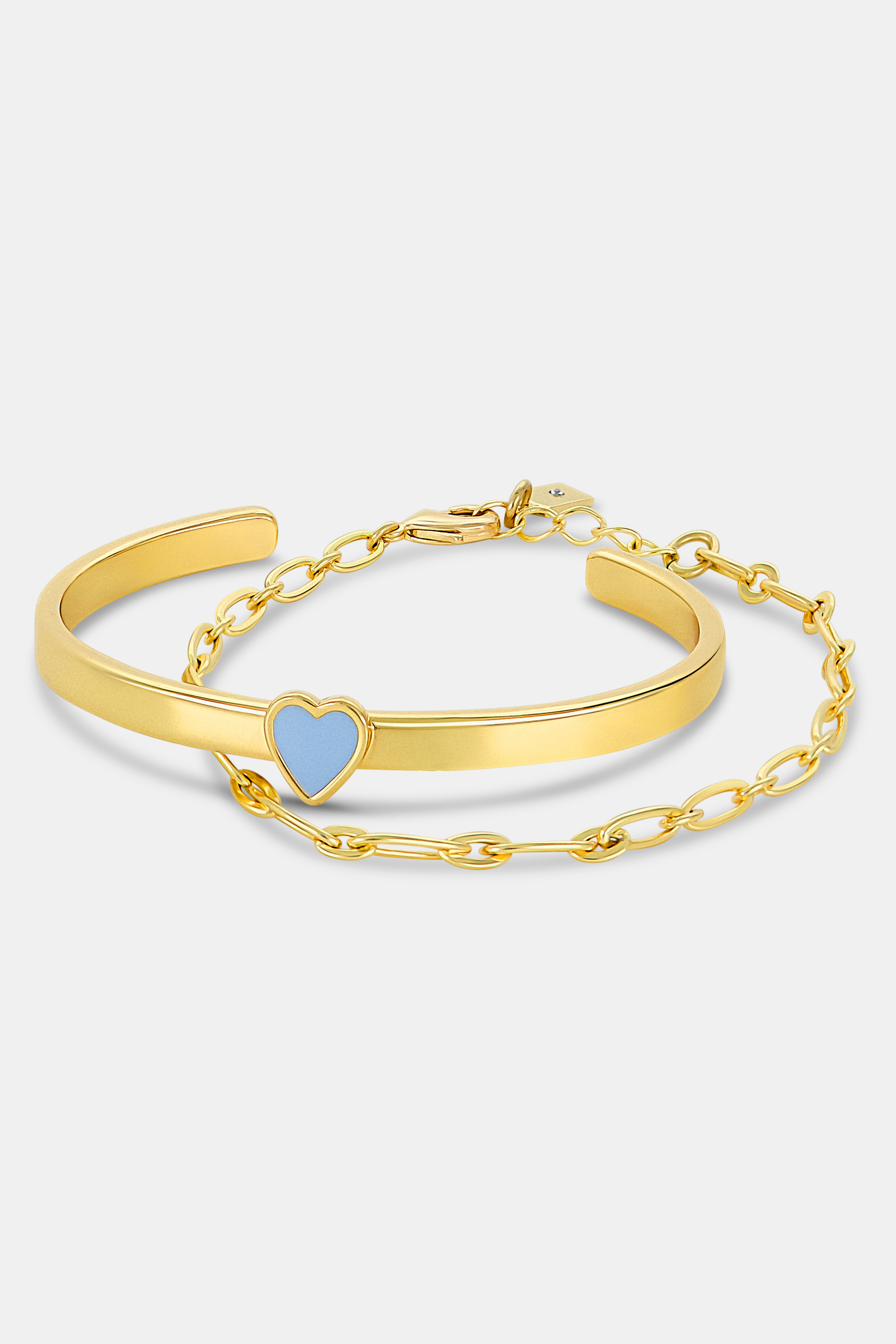 Citra Heart Charm Bracelet for Layering
