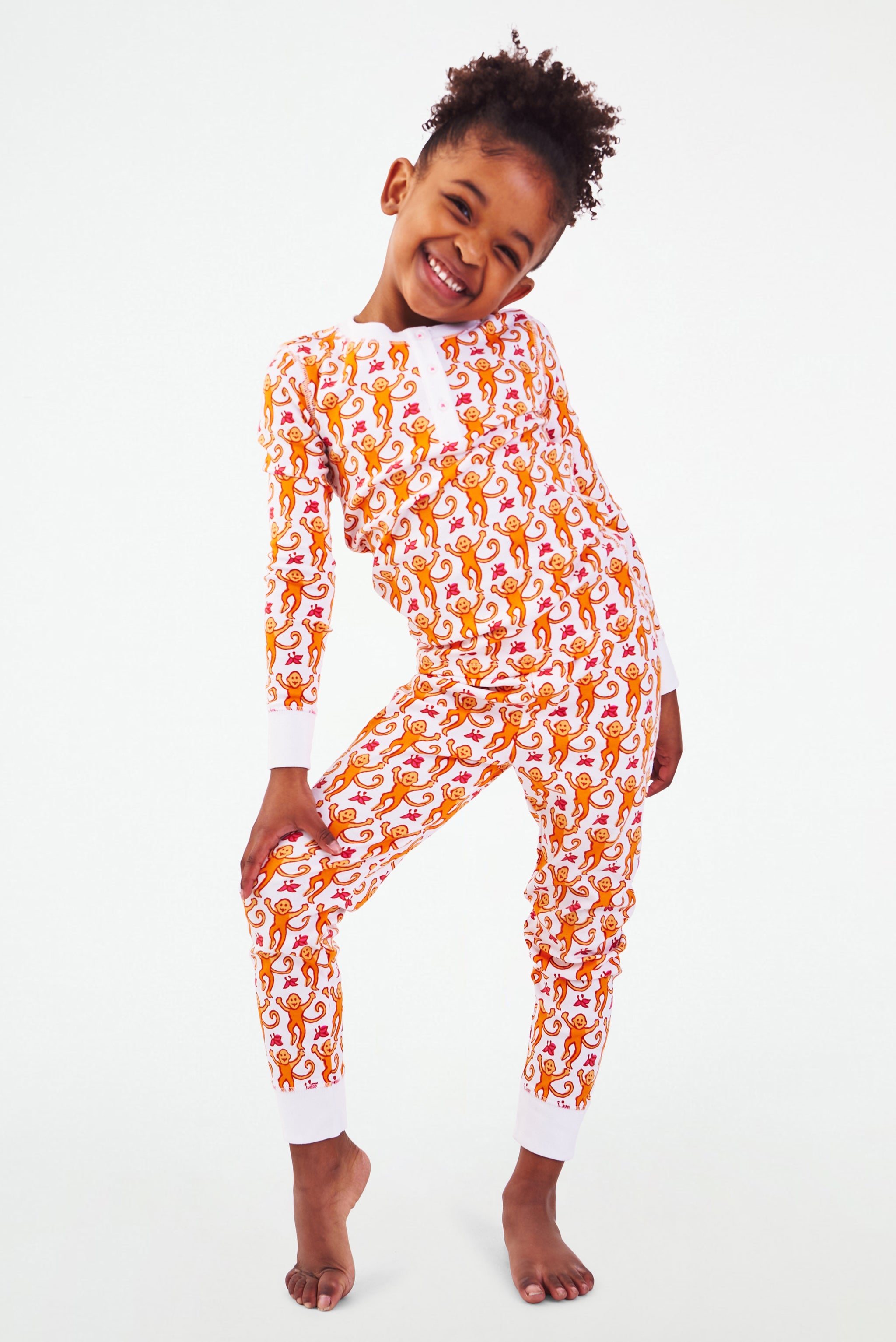 Monkey Print Pajamas for Kids