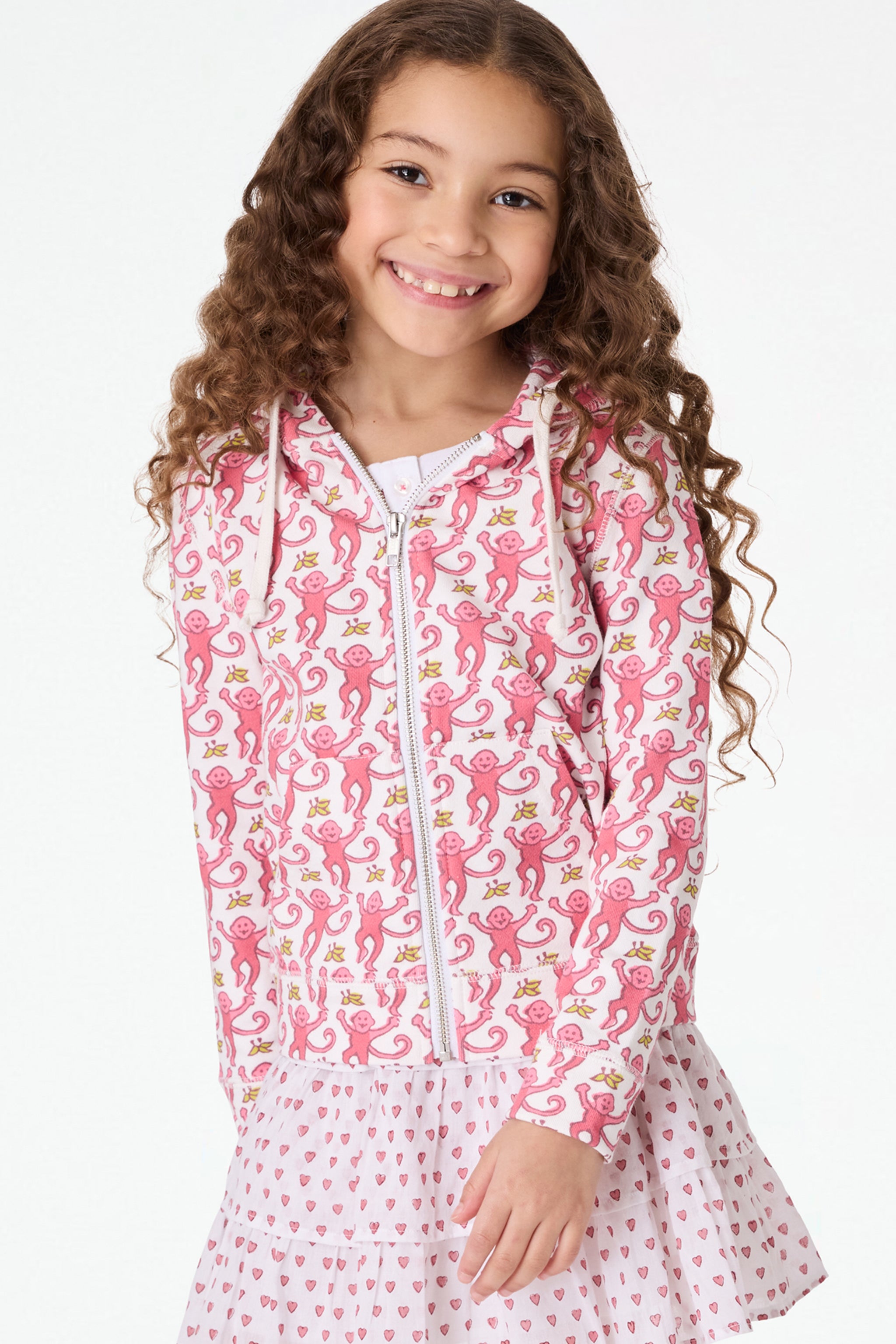 Monkey Print Harley Hoodie for Kids