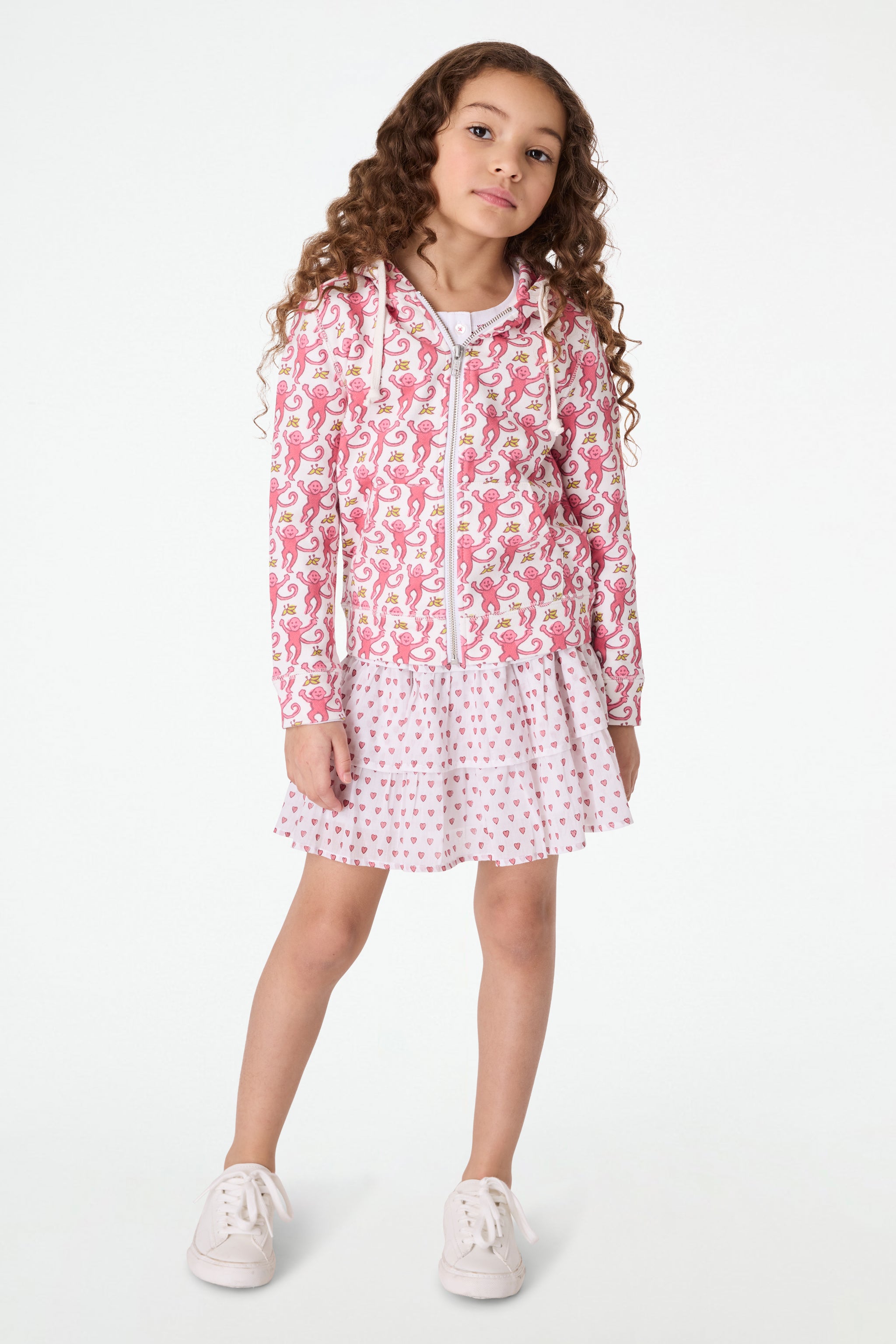 Monkey Print Harley Hoodie for Kids