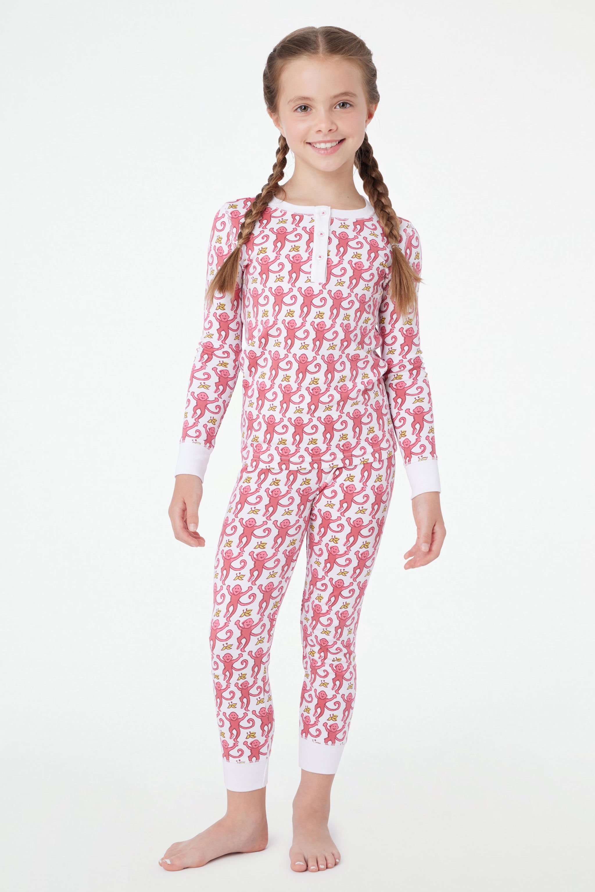 Monkey Print Pajamas for Kids