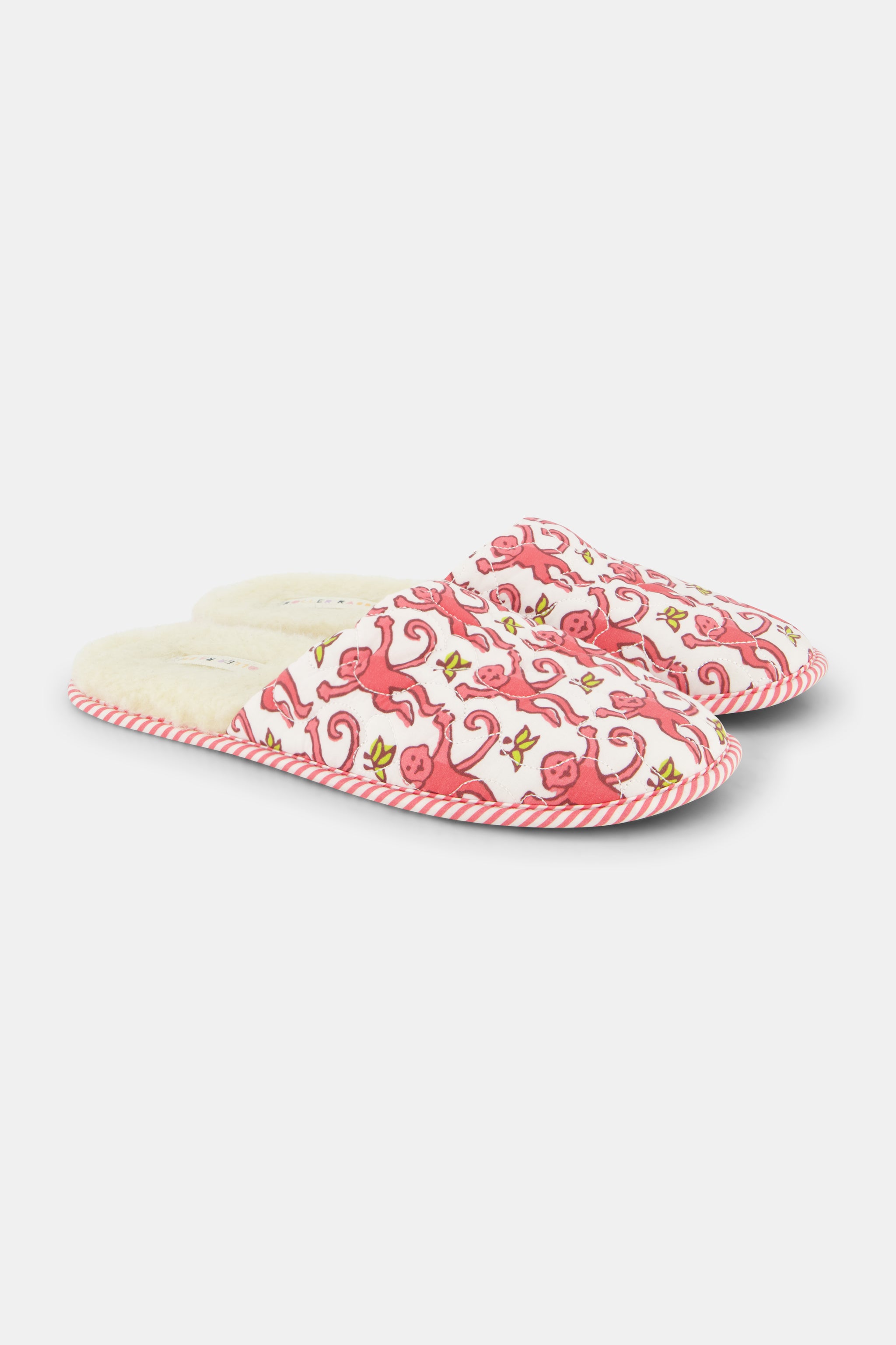 Cozy Quilted Monkey Slippers for Indoor Comfort