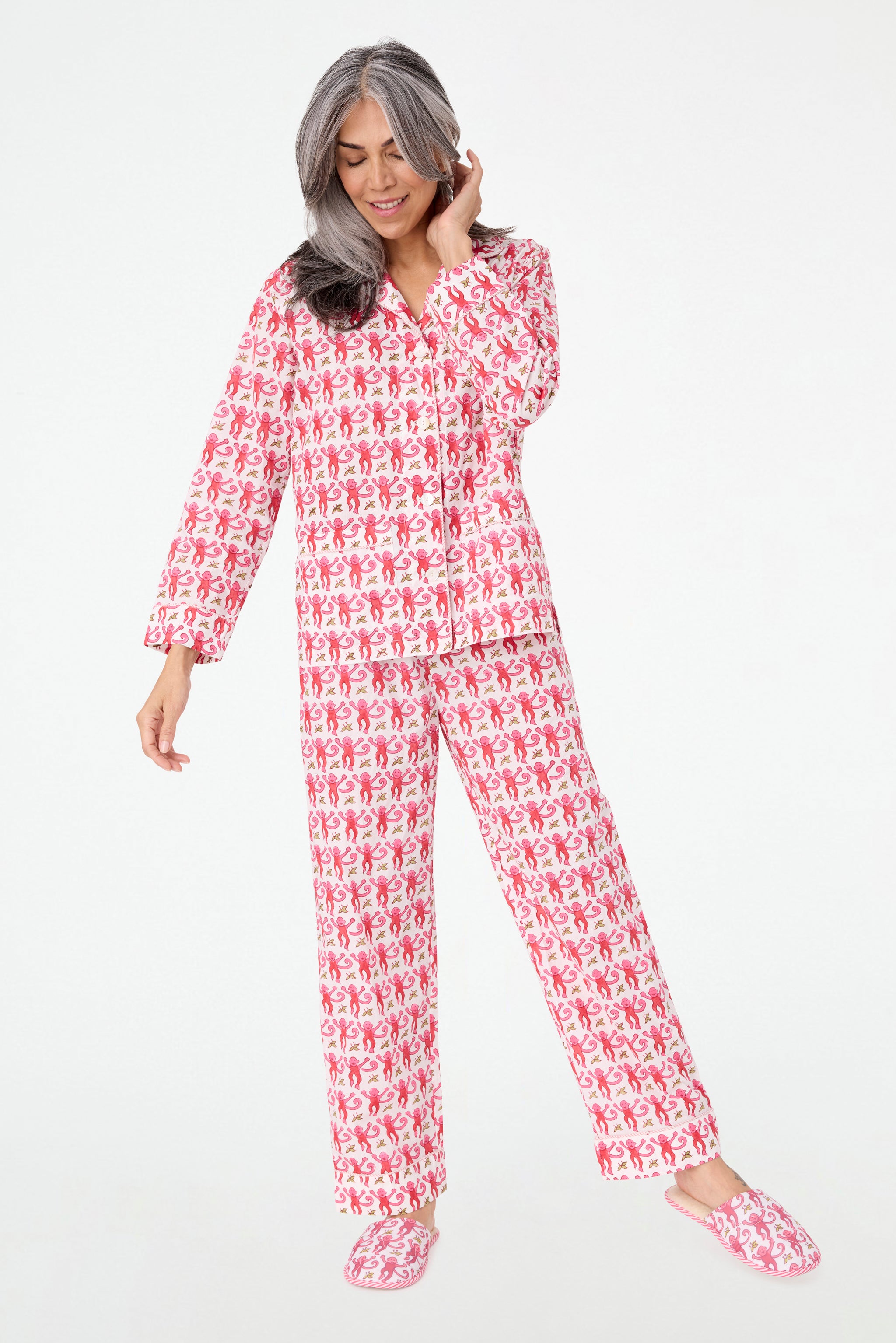 Cozy Monkey Print Loungewear Set