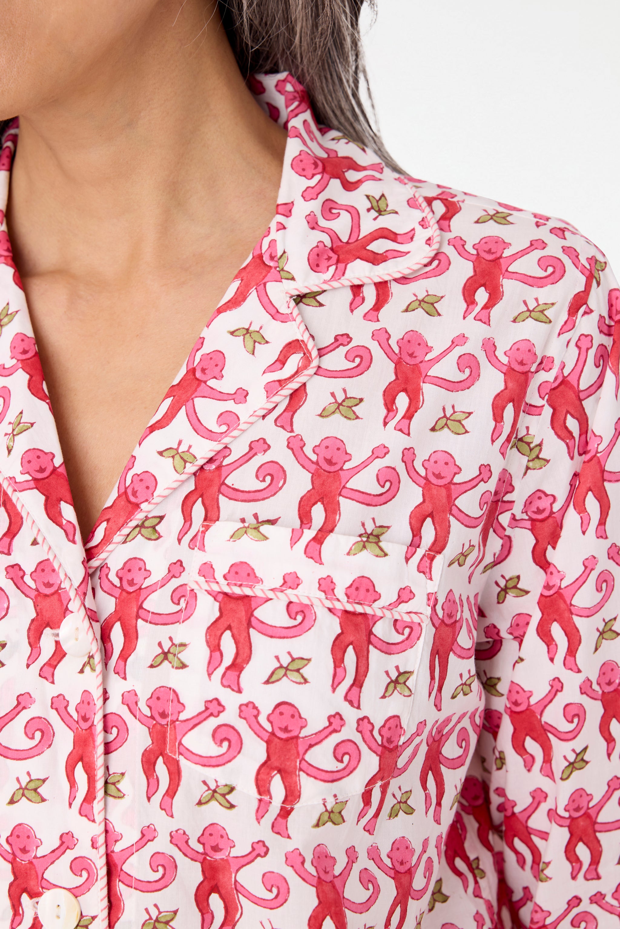 Cozy Monkey Print Loungewear Set