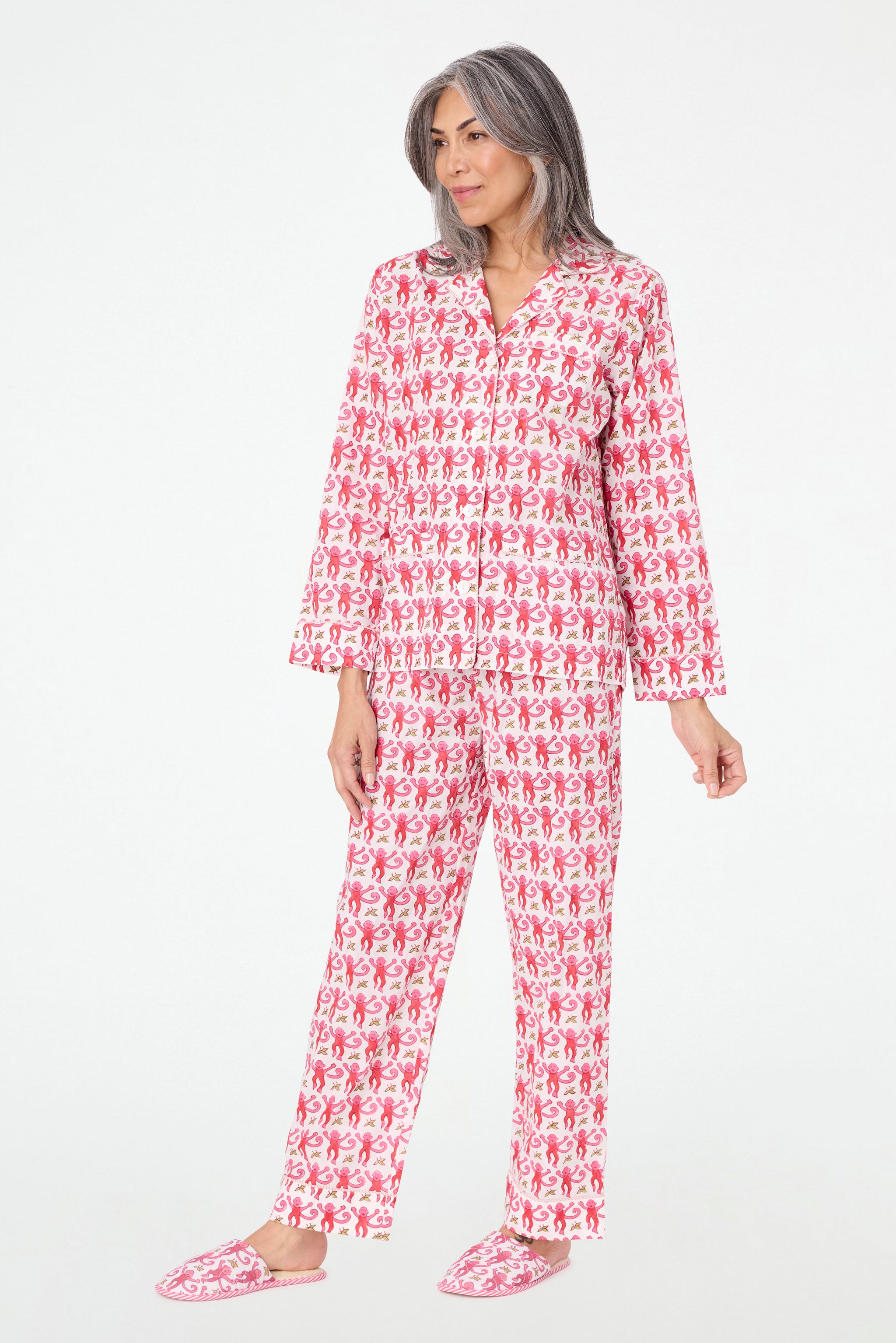 Cozy Monkey Print Loungewear Set