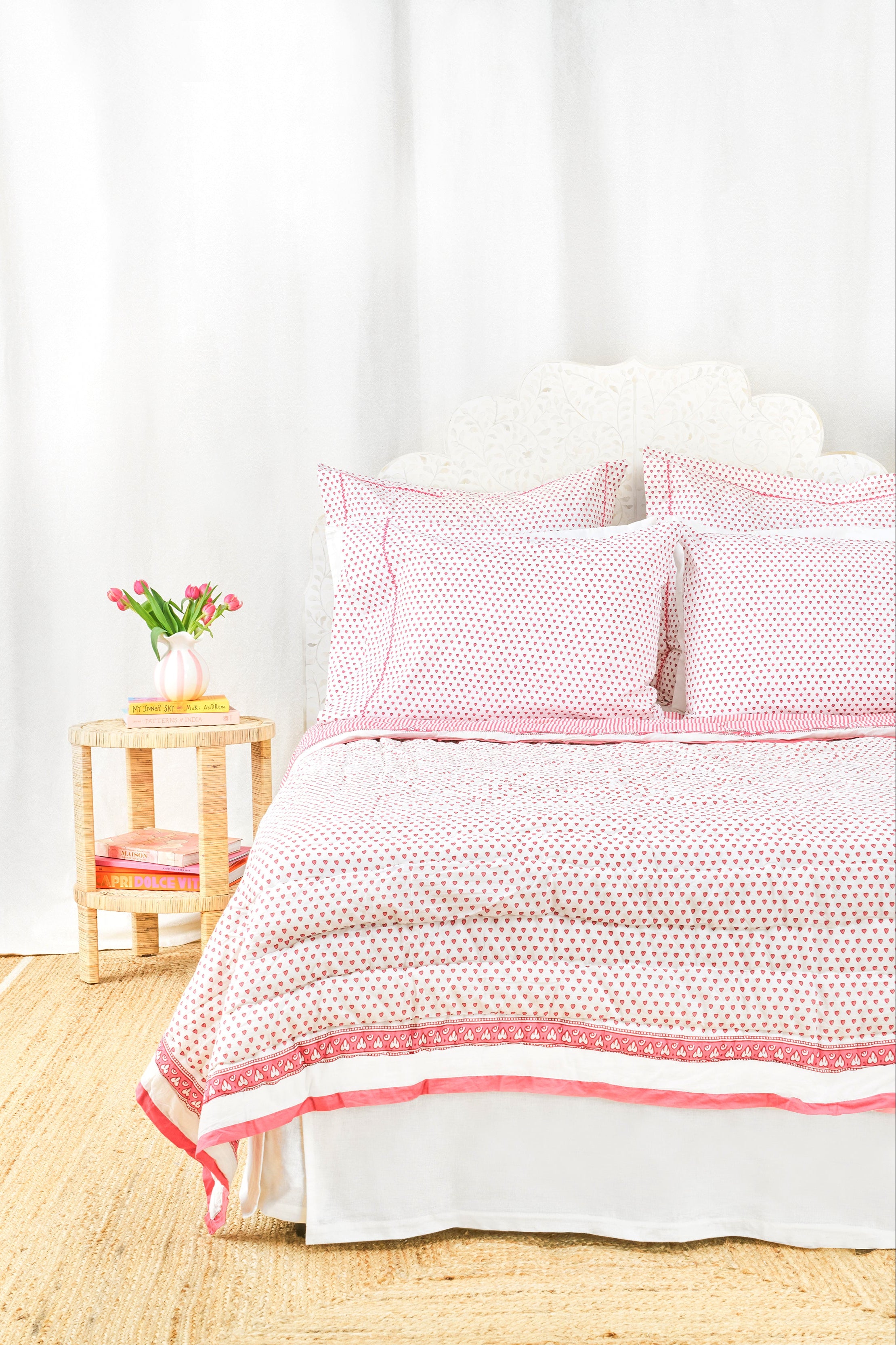 Handmade Hearts Quilt - Cozy & Decorative