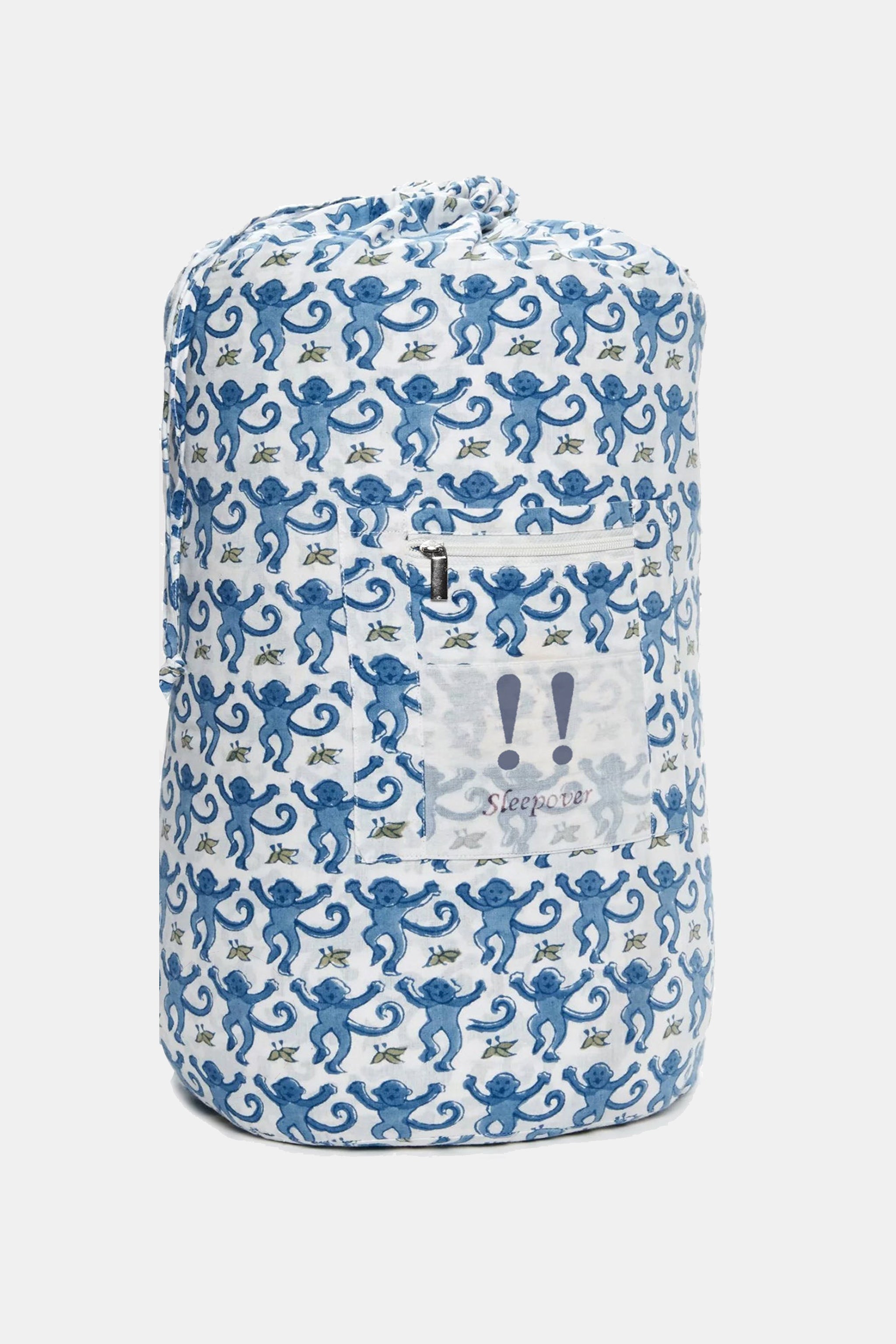 Kids' Monkey-Themed Sleepover Bag