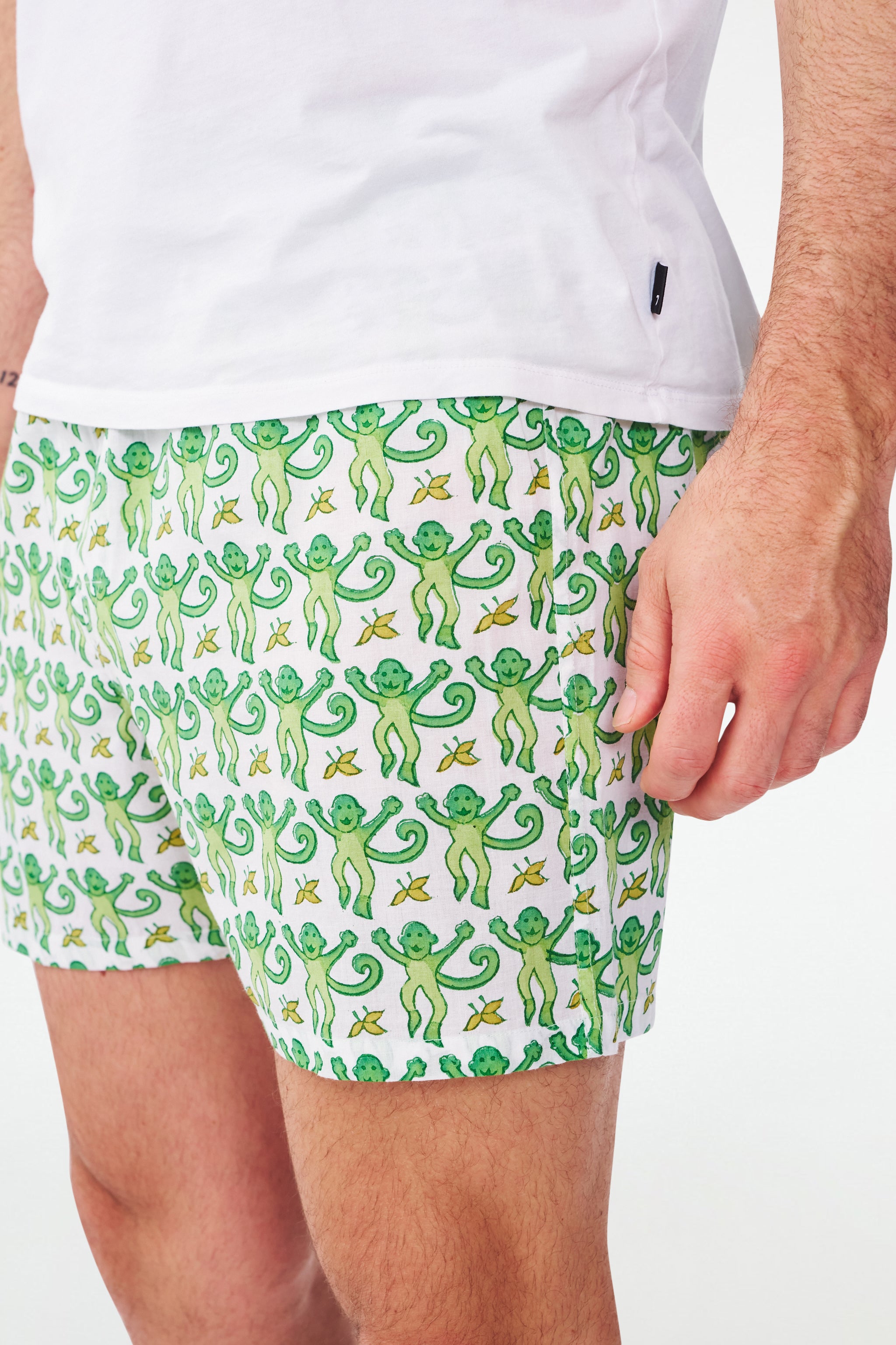 Men's Monkey Print Boxer Briefs Set