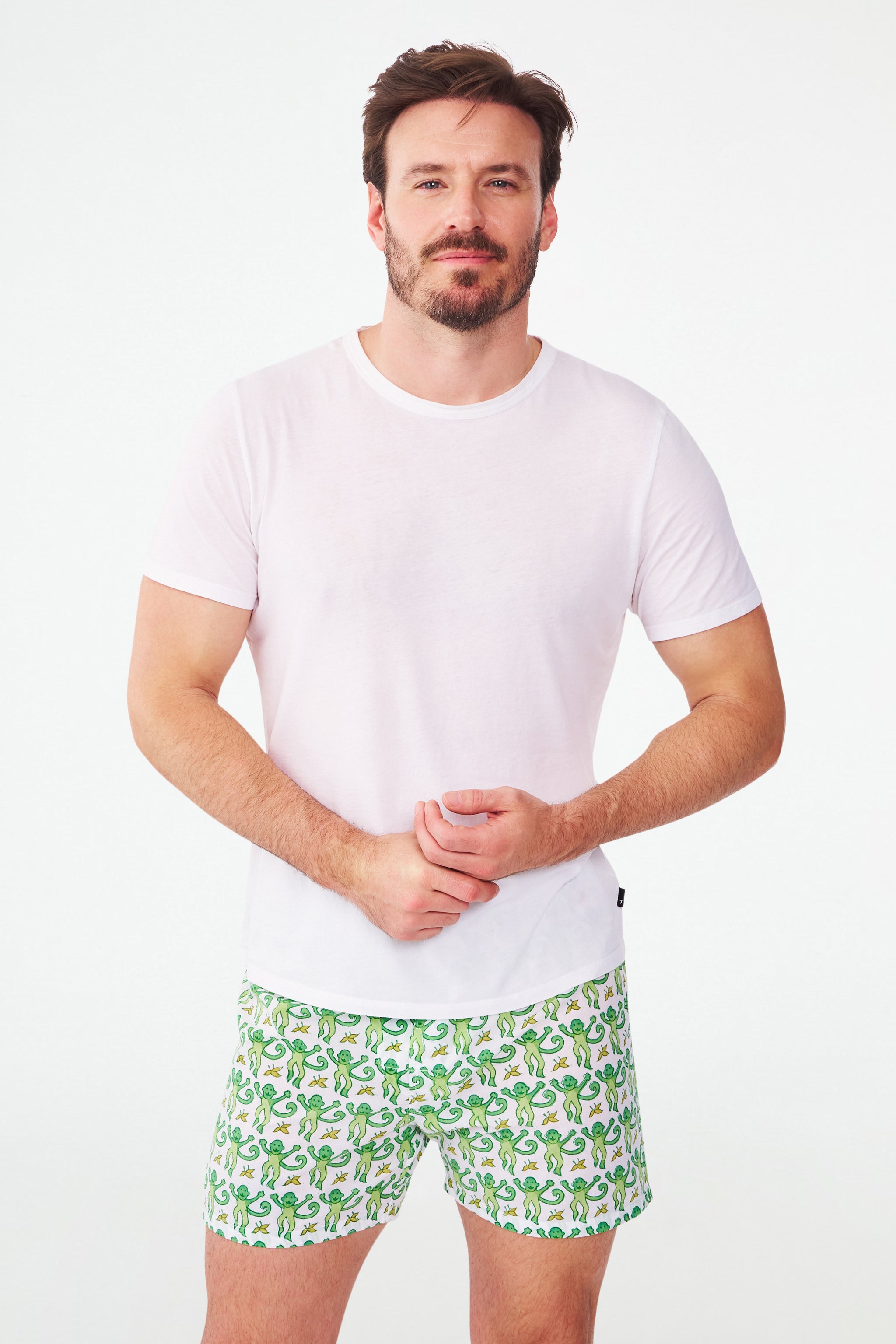 Men's Monkey Print Boxer Briefs Set