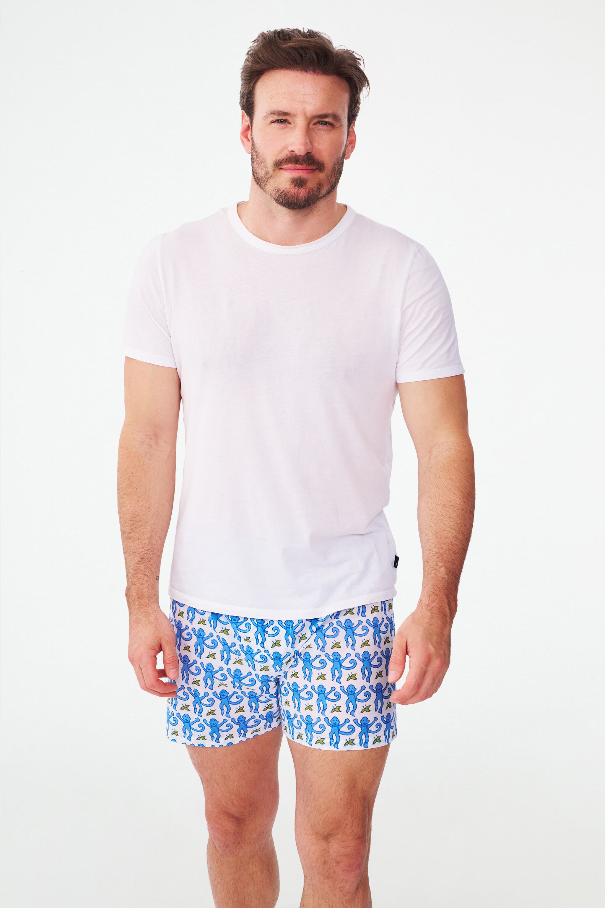 Men's Monkey Print Boxer Briefs Set