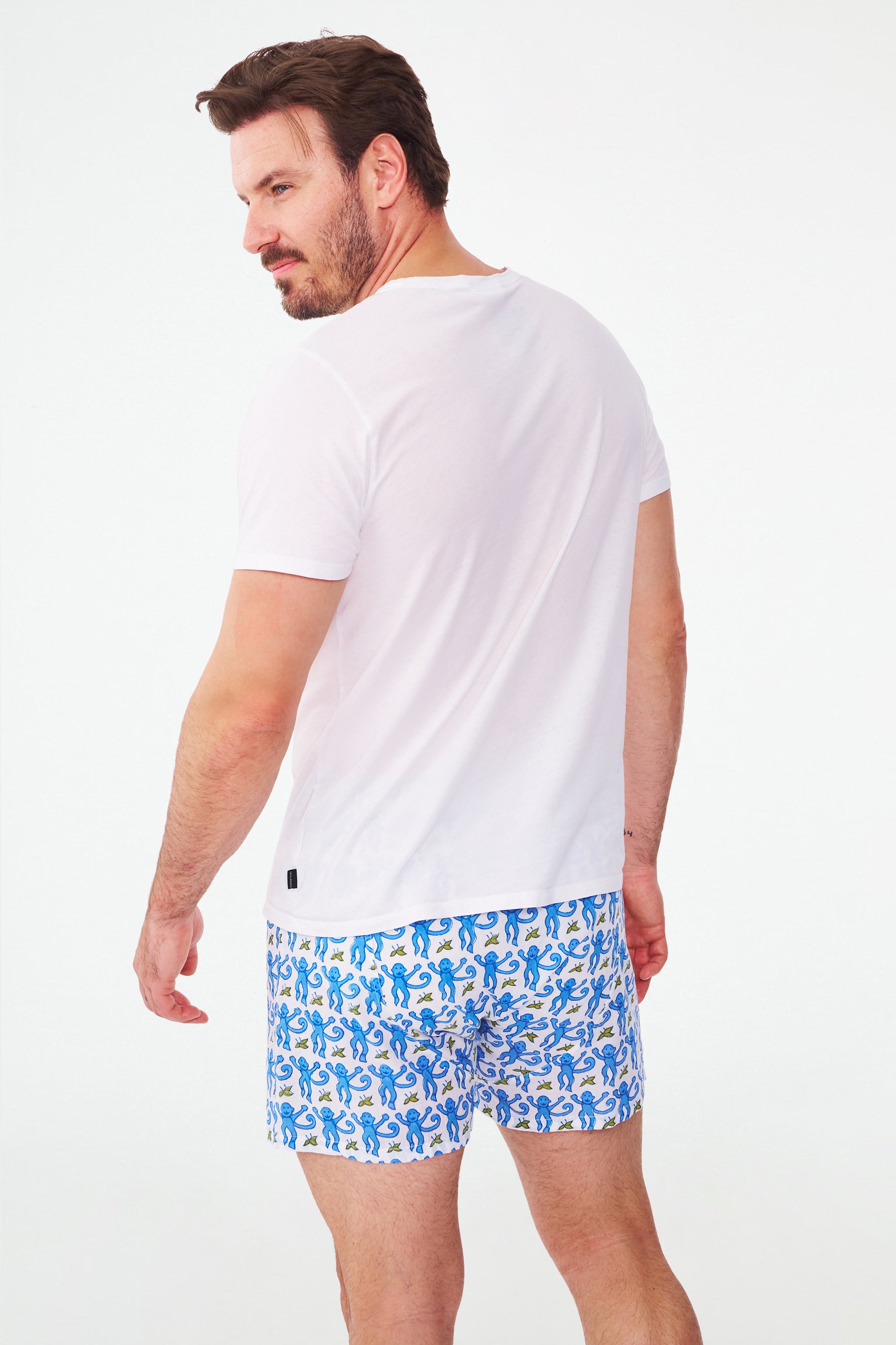 Men's Monkey Print Boxer Briefs Set
