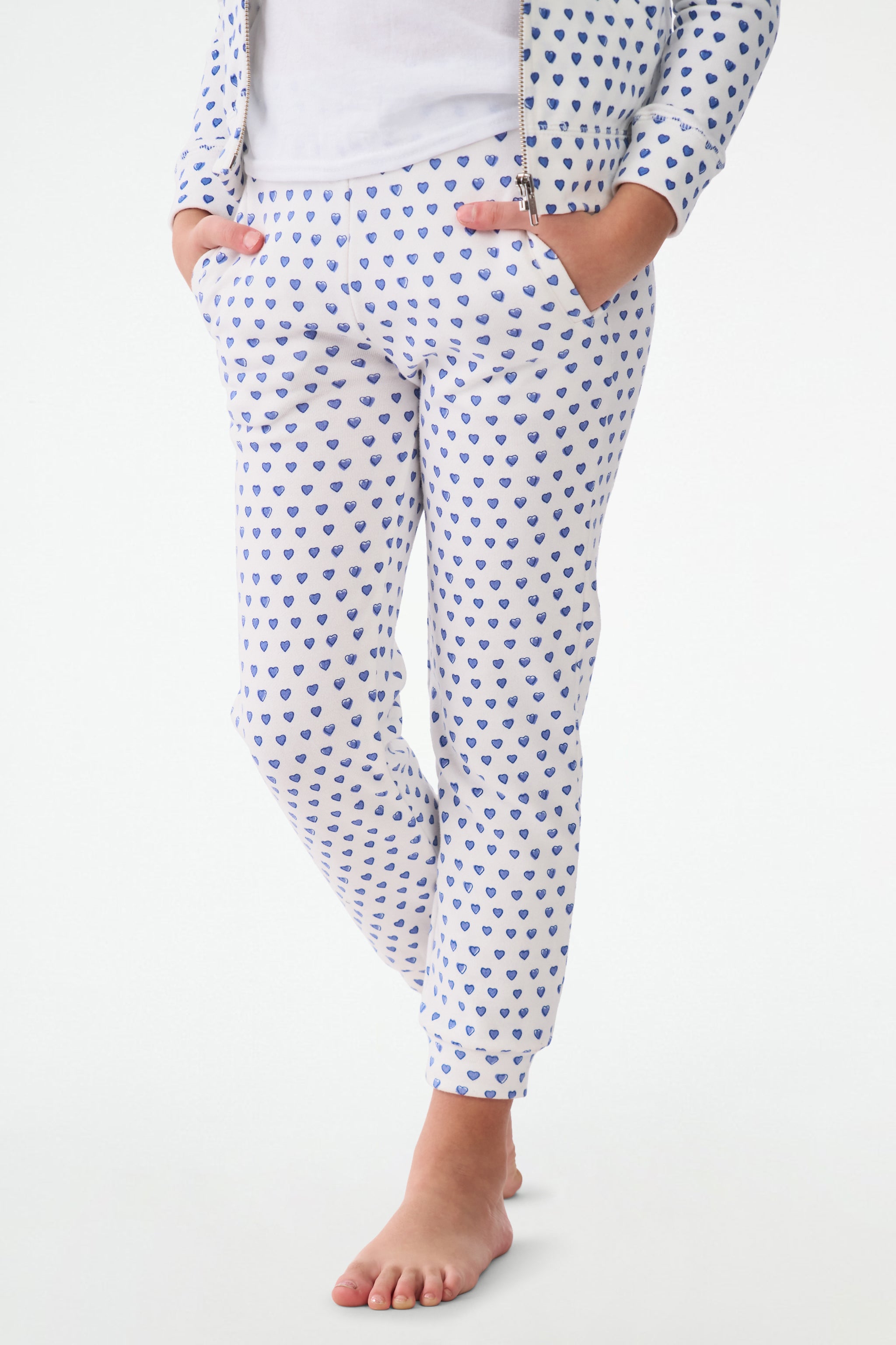 Heart Print Sweatpants for Kids