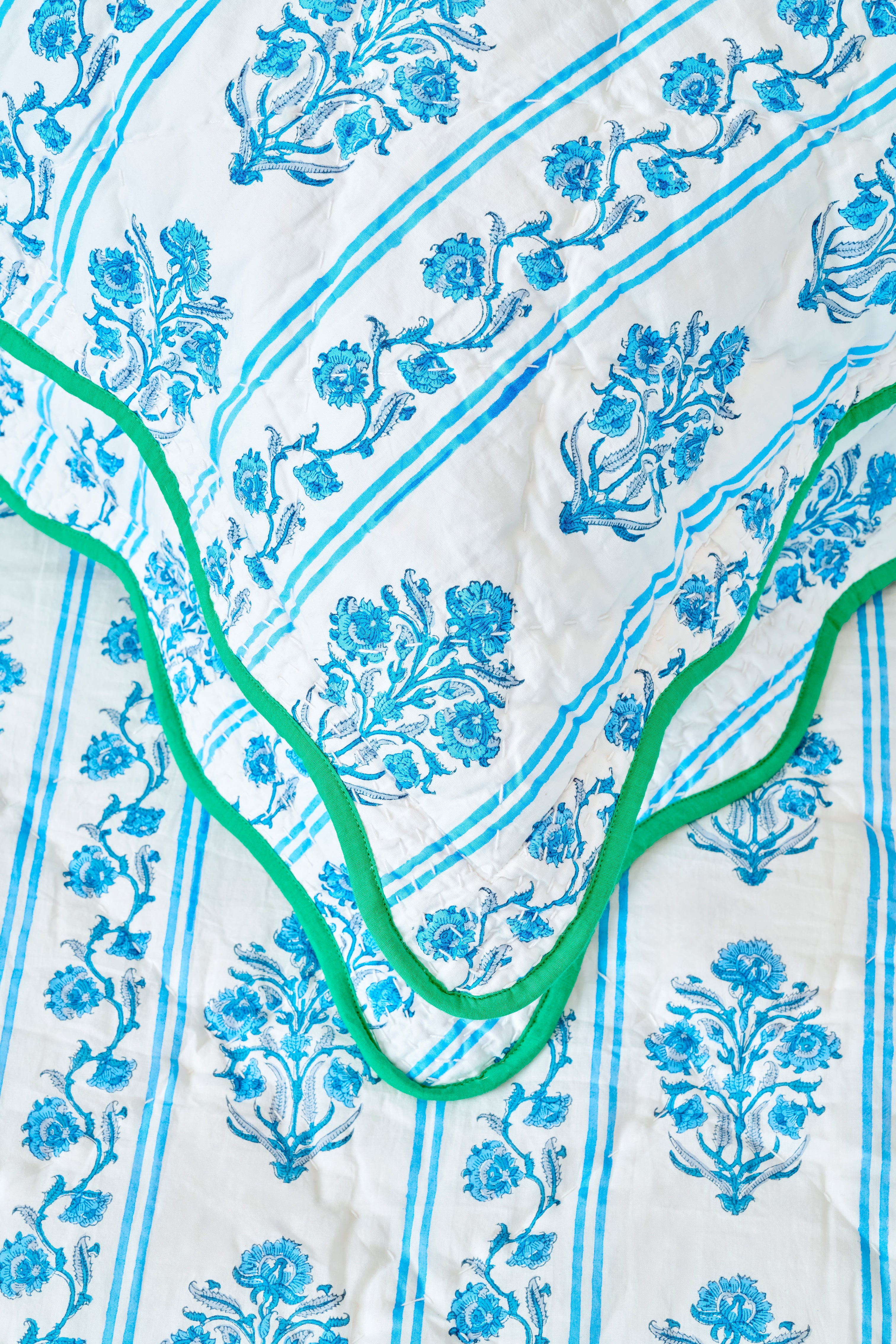 Lily Stripe Scalloped Euro Pillow Sham