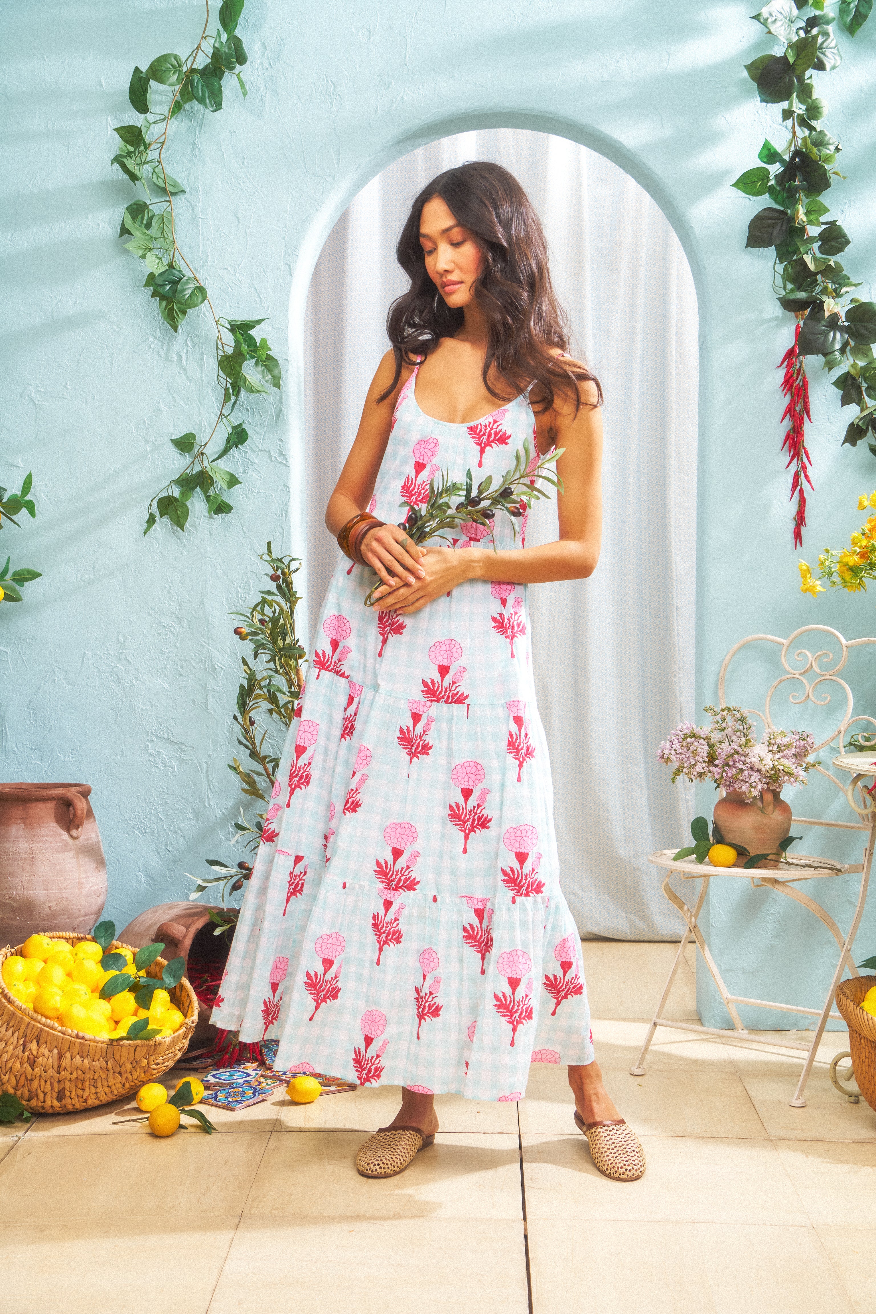 Dakota Gingham Dress by Marigold