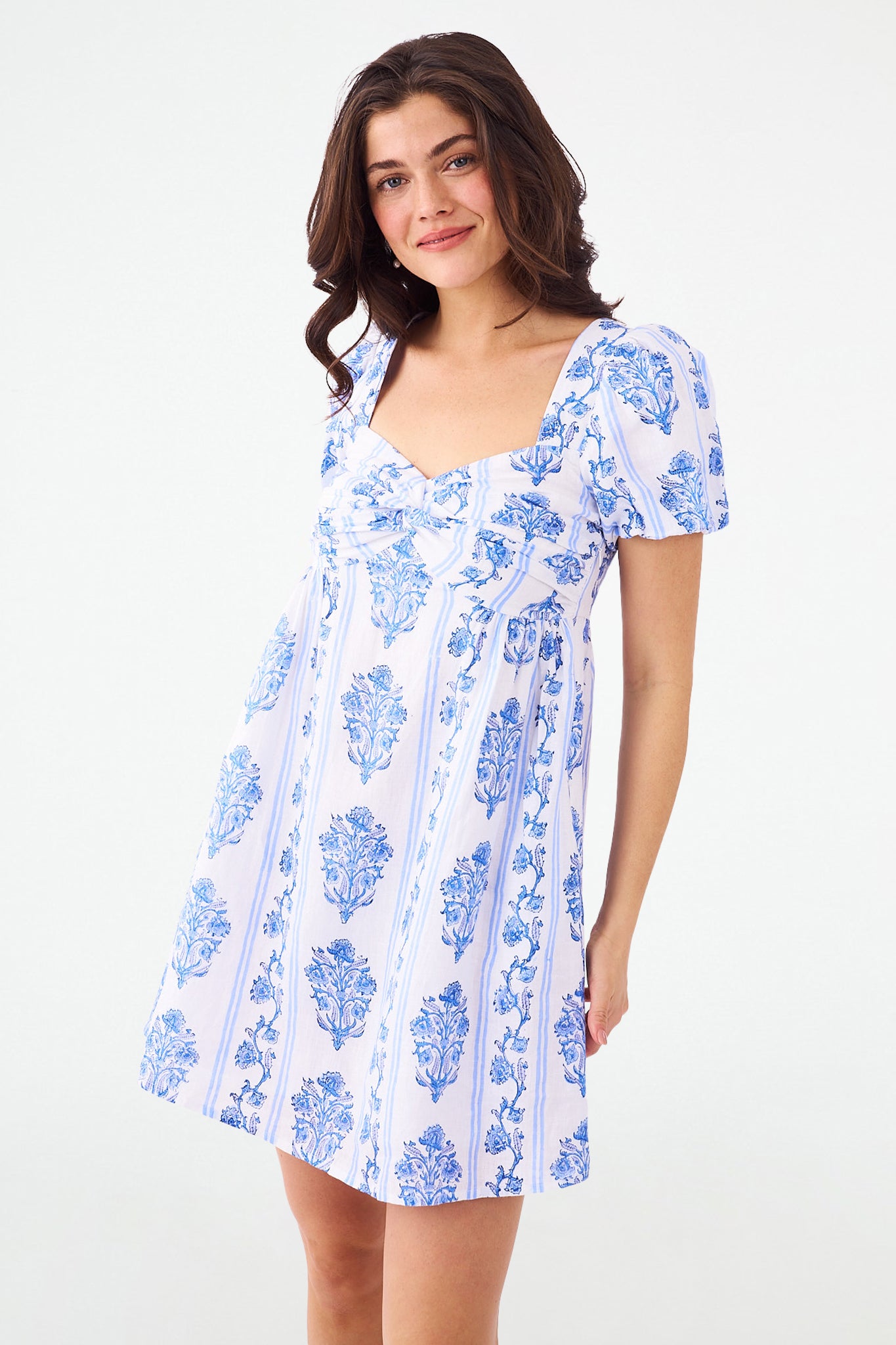 Allora Lily Stripe Dress – Floral Summer Style