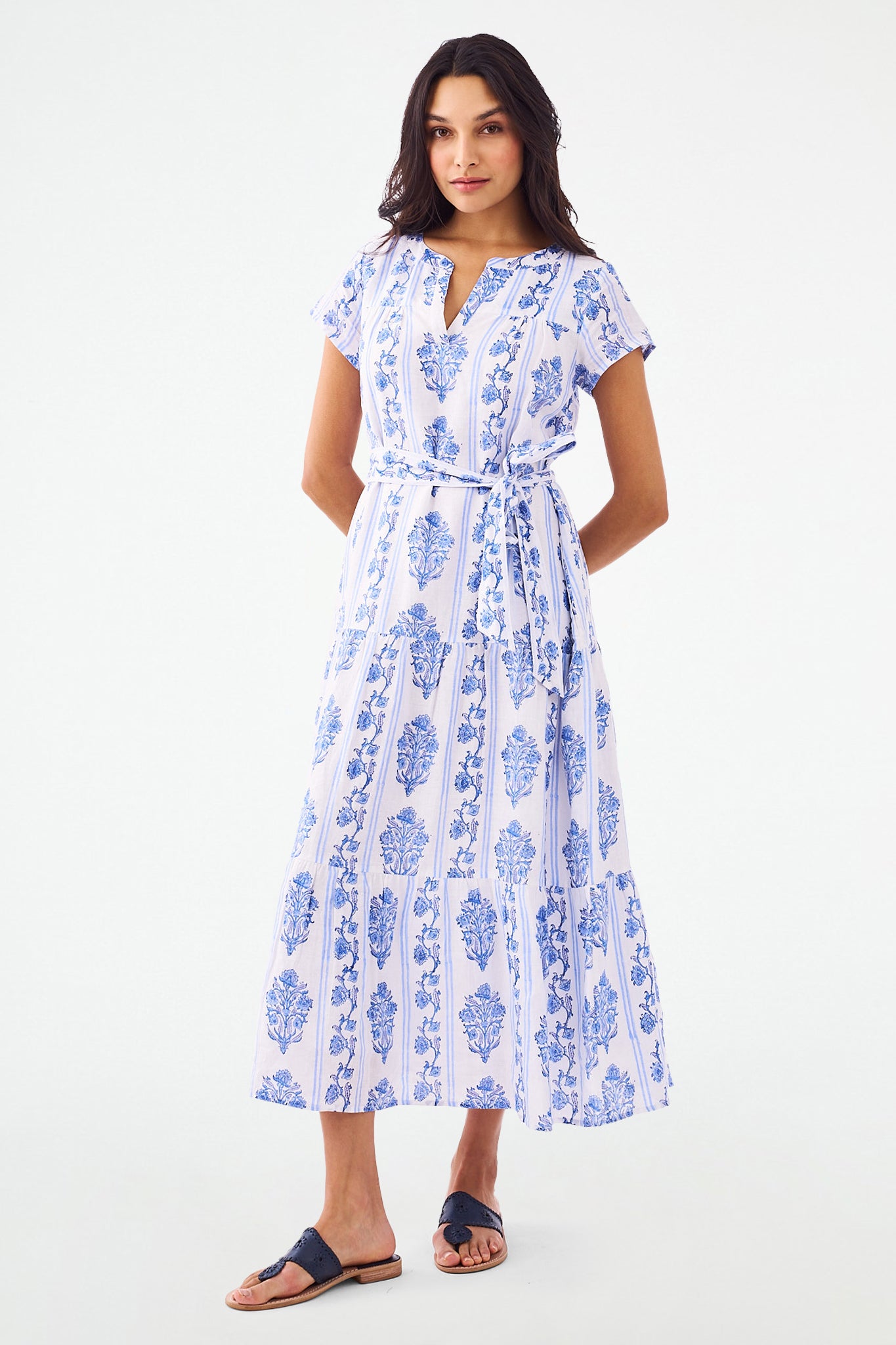 Pamina Lily Stripe Dress – Floral Summer Style