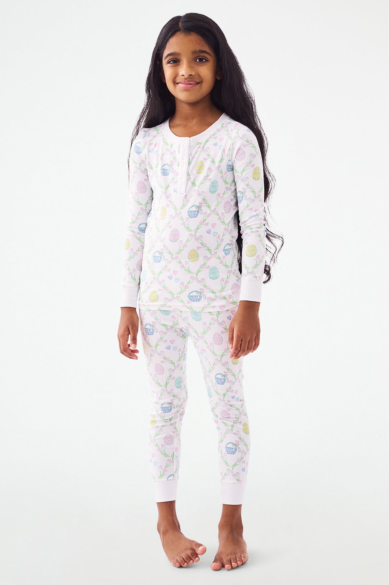 Tulip Print Pajamas for Kids