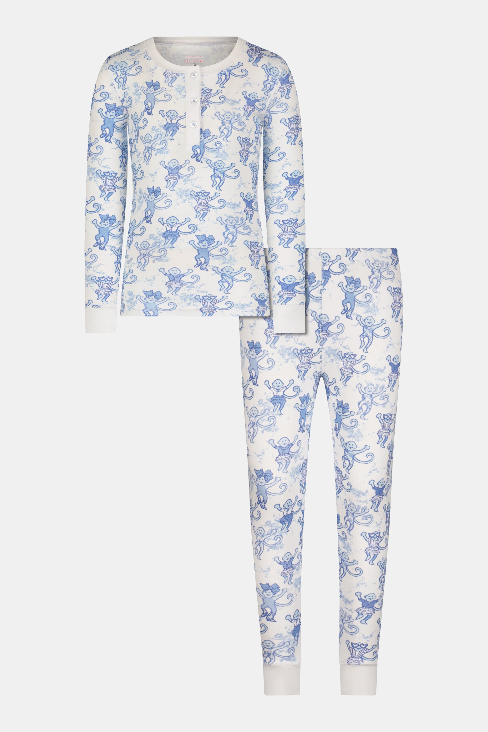 Monkey Print Kids Pajamas - Soft & Playful