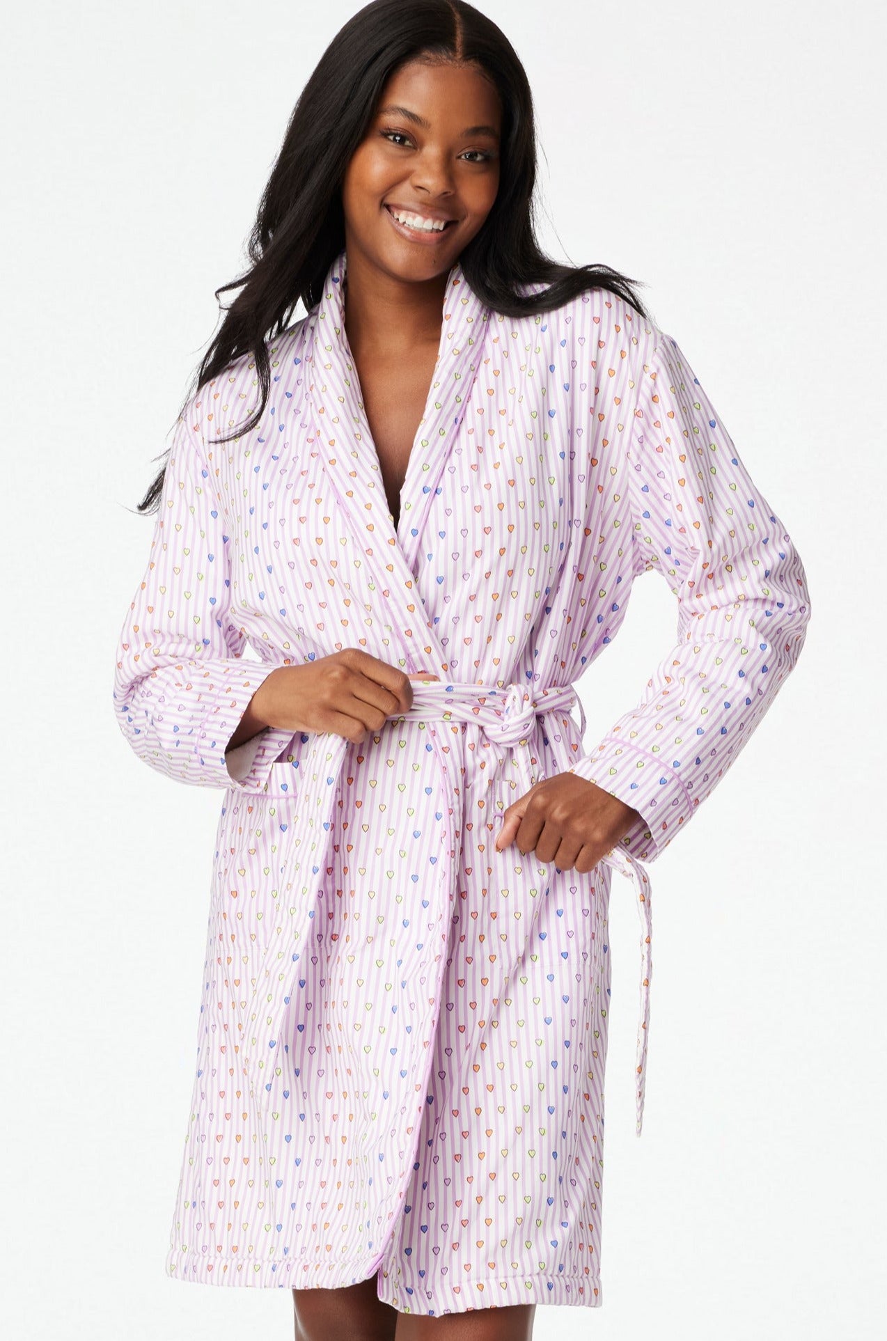 Disco Hearts Cosmo Robe - Glam Loungewear