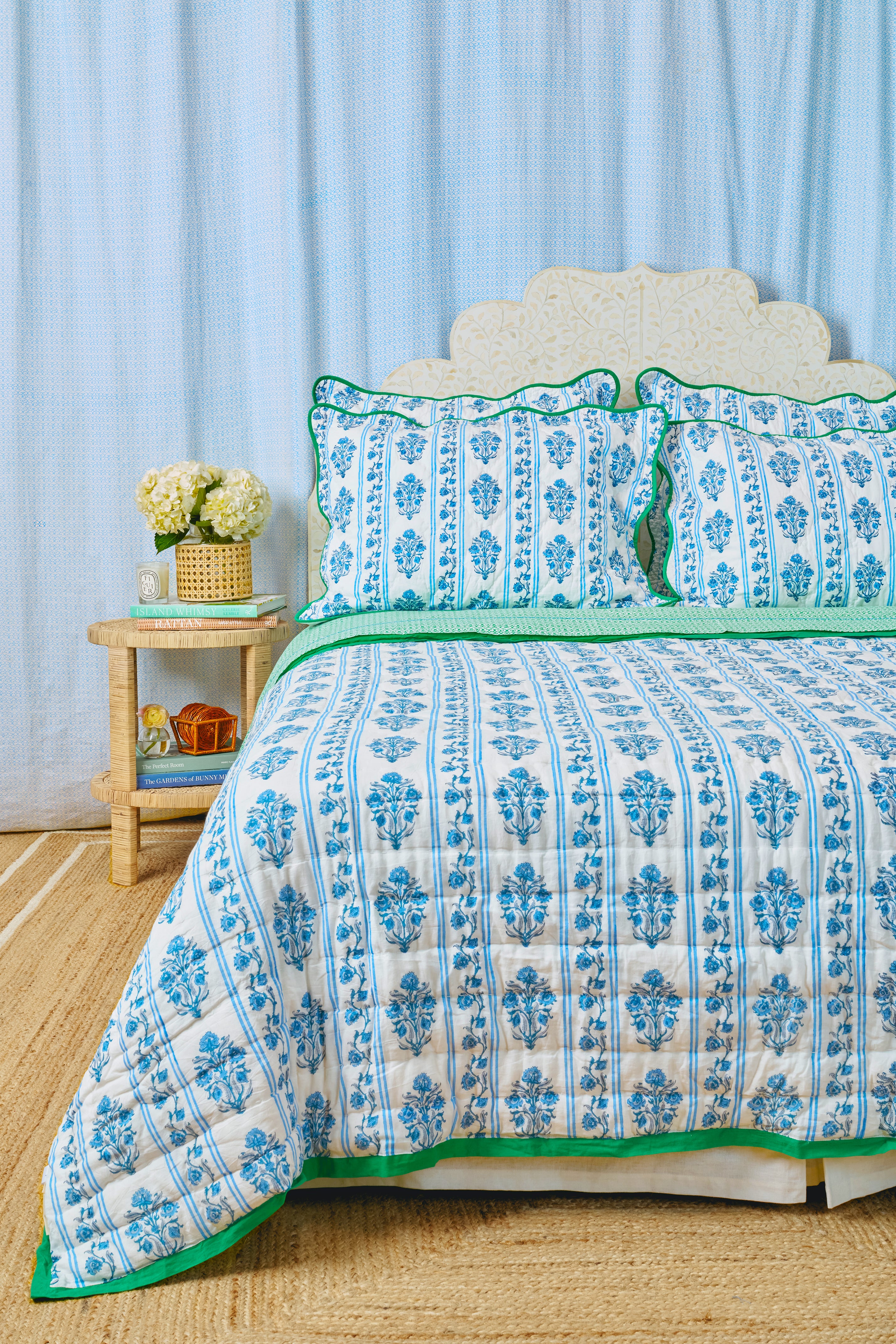 Reversible Lily Stripe Quilt - Lightweight & Stylish
