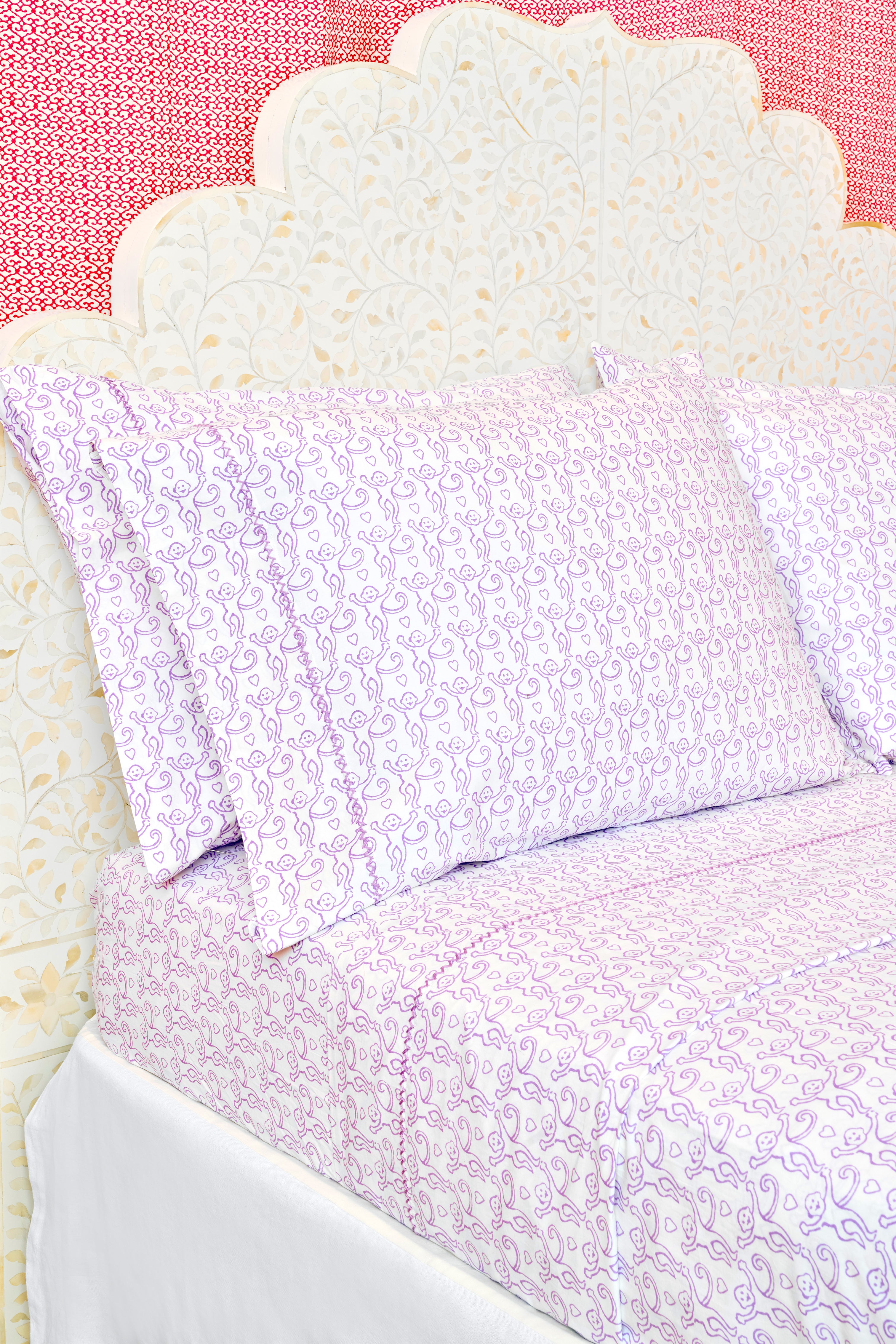 Monkey Print Bed Sheet Set for Kids