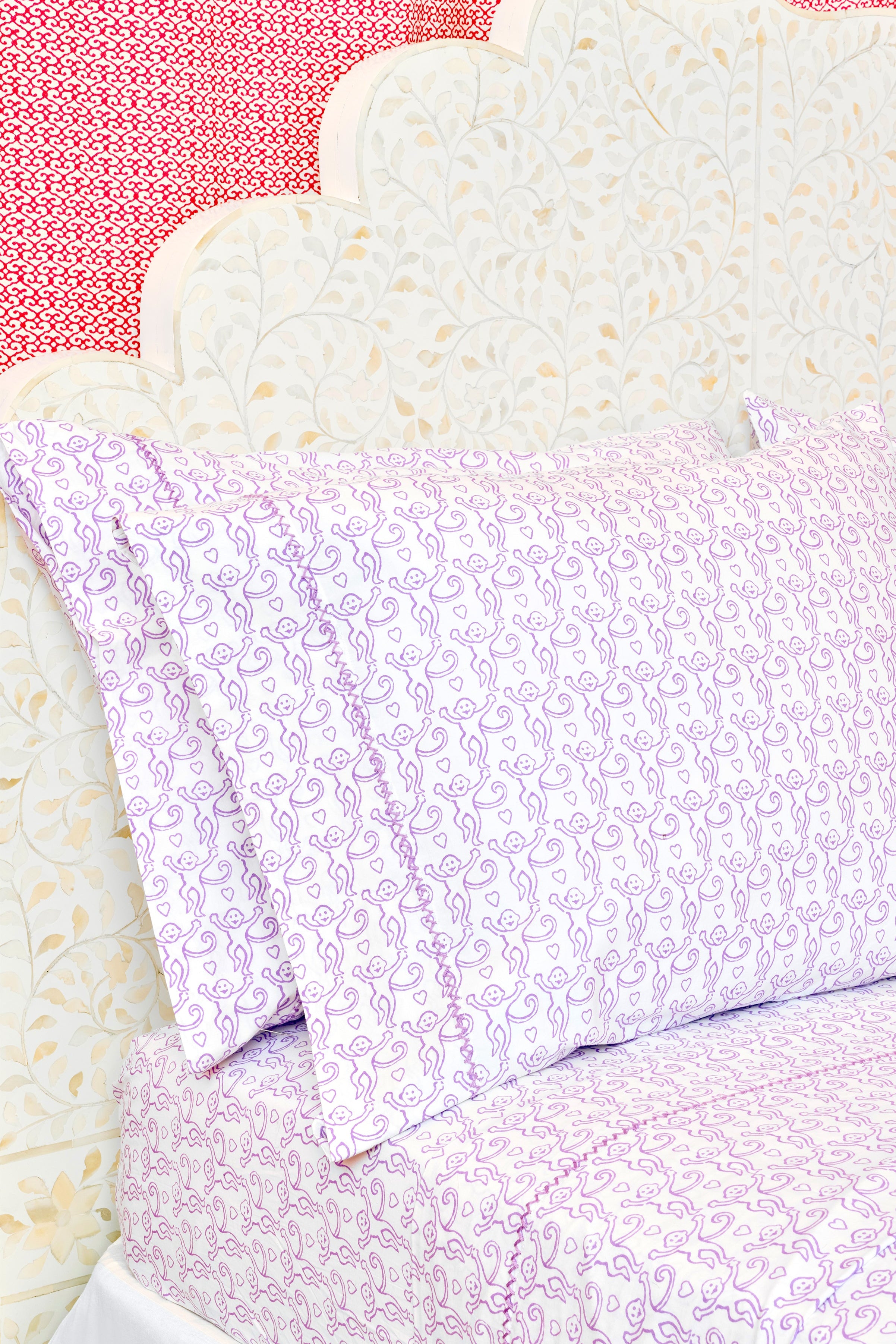 Monkey Print Pillowcase Set - Soft & Fun Bedding
