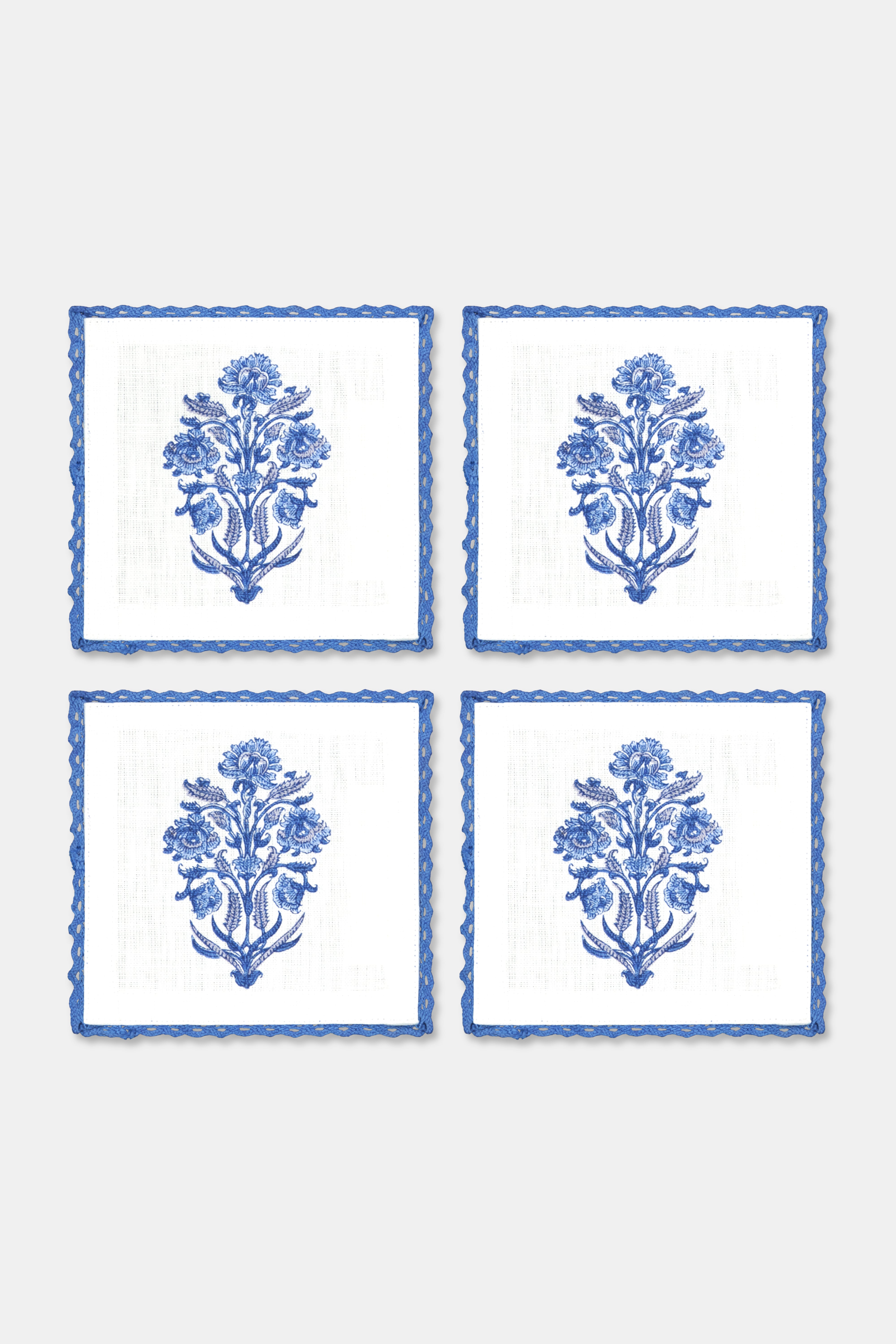 Lily Block Cocktail Napkins - Elegant Party Set