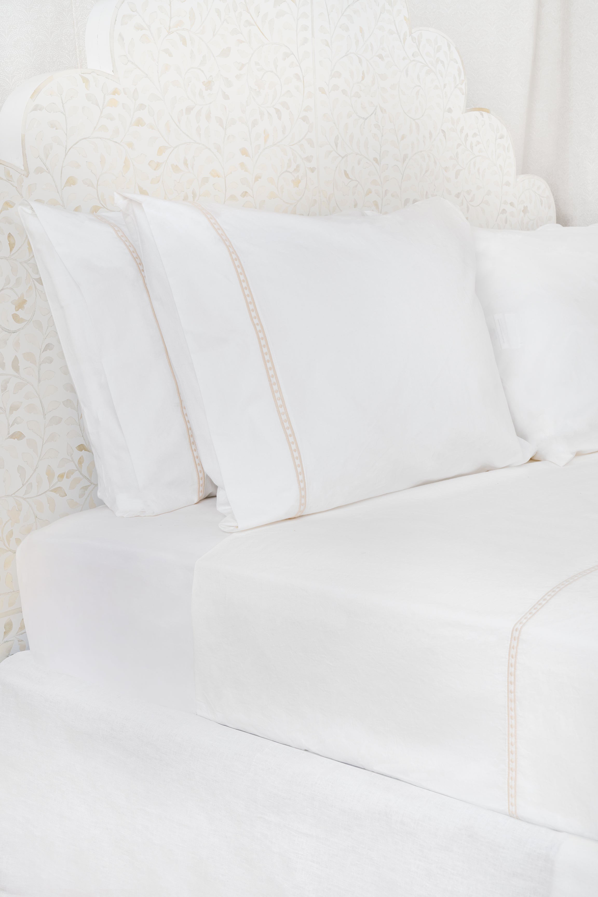 Francis Embroidered Cotton Sheet Set - Elegant Bedding