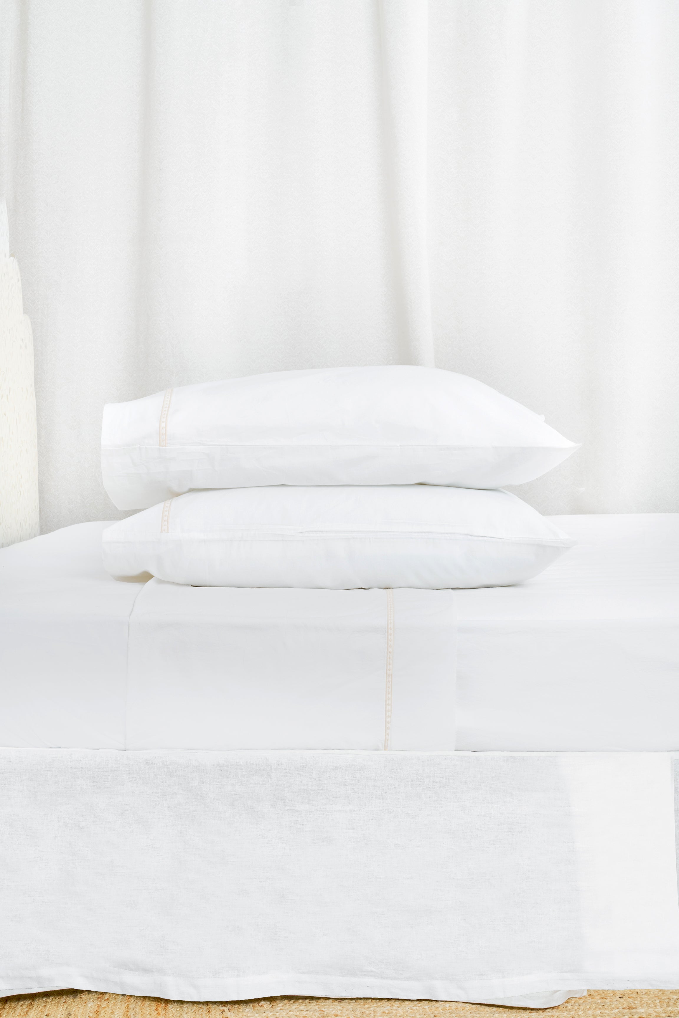 Francis Embroidered Cotton Sheet Set - Elegant Bedding