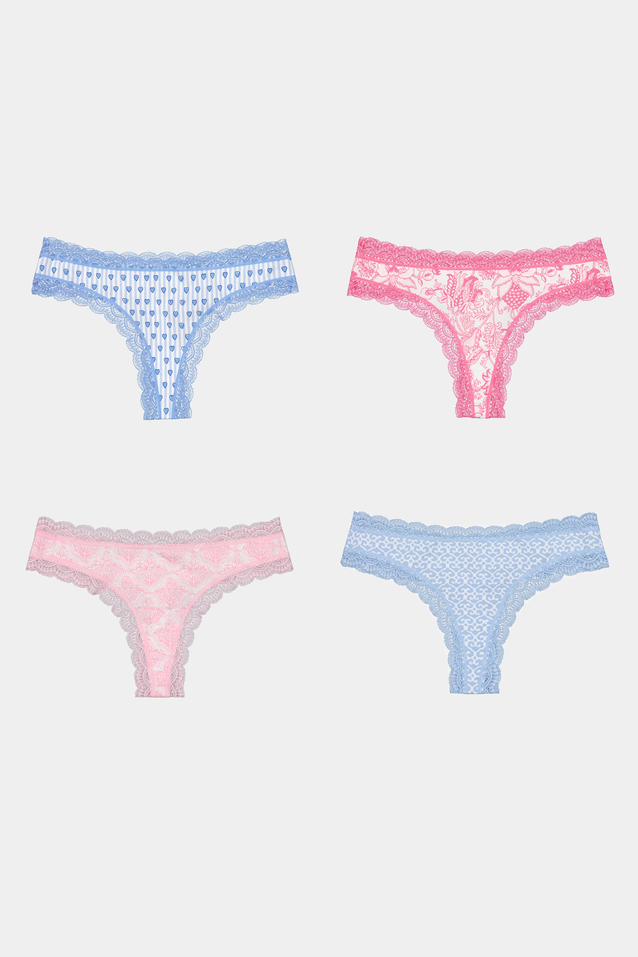 4-Pack Classic Thong Underwear Set