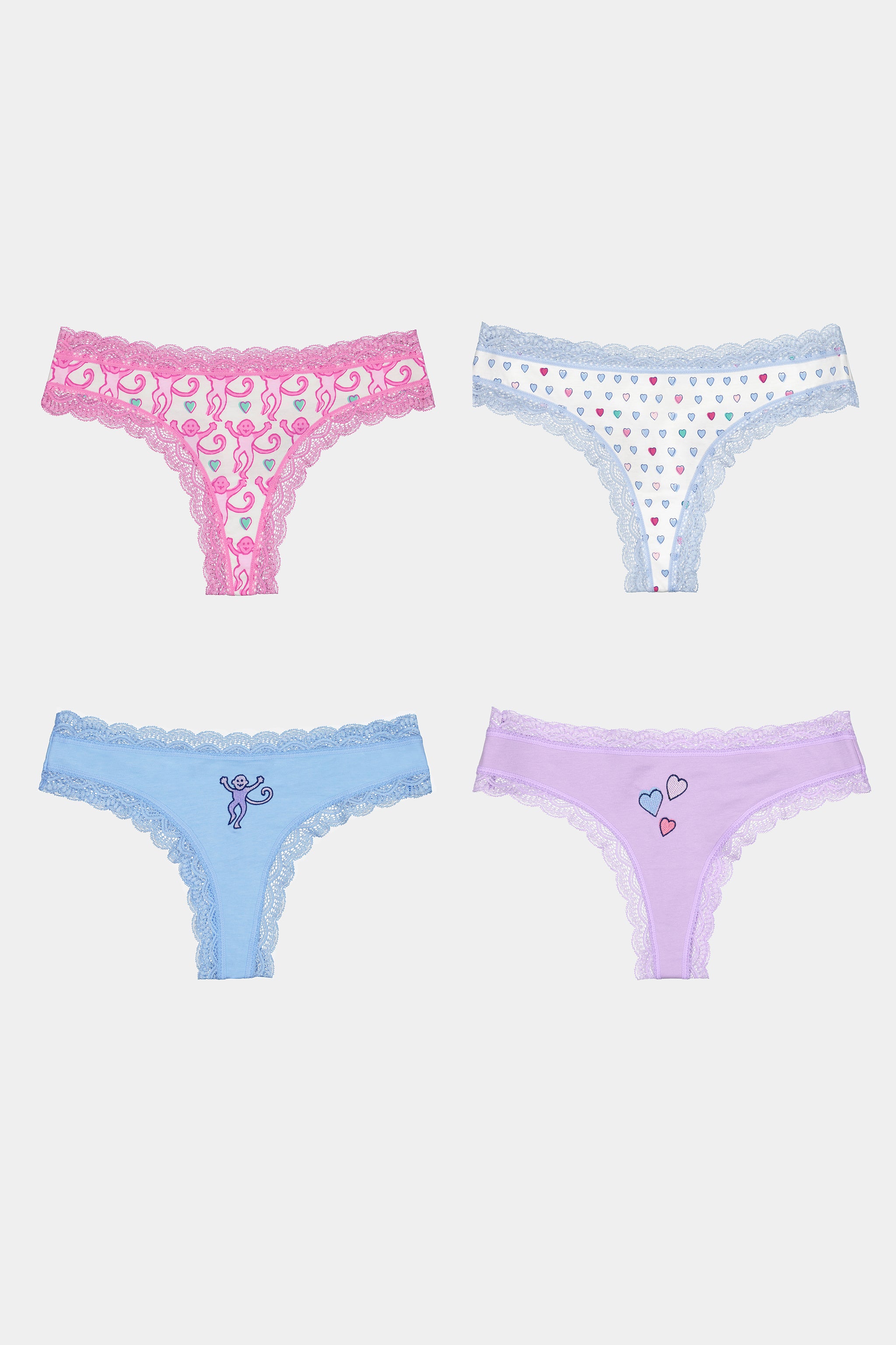 4-Pack Icon Thong Underwear Set
