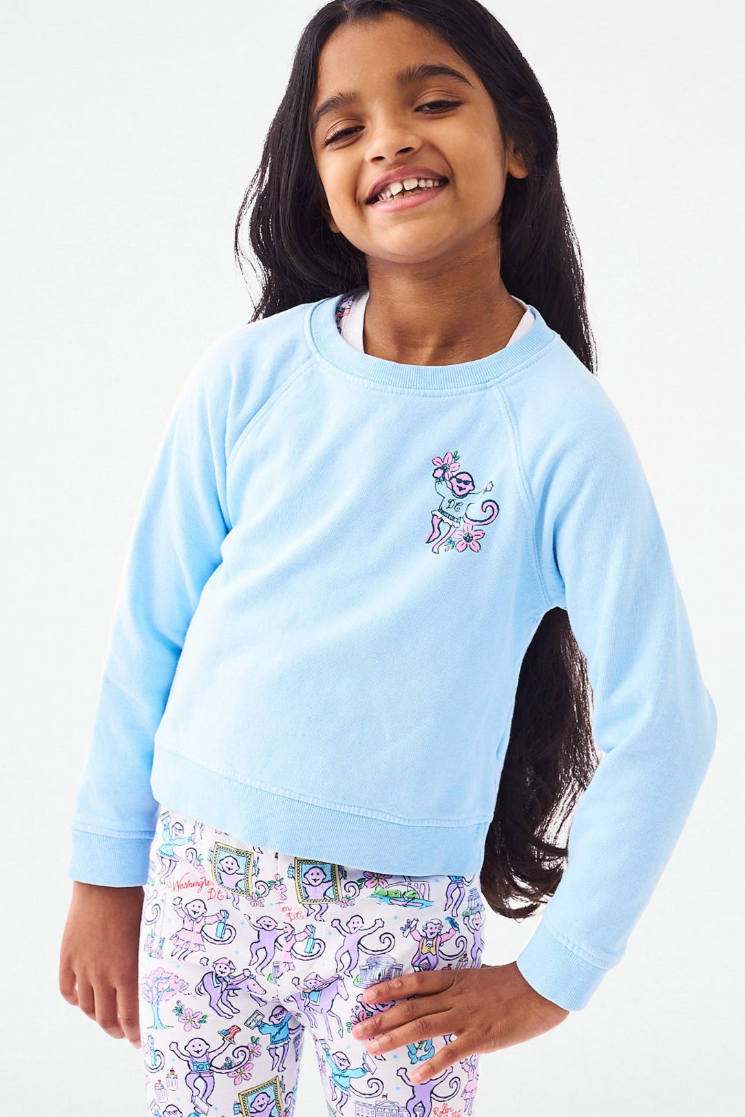 Georgetown Monkey Crewneck for Kids