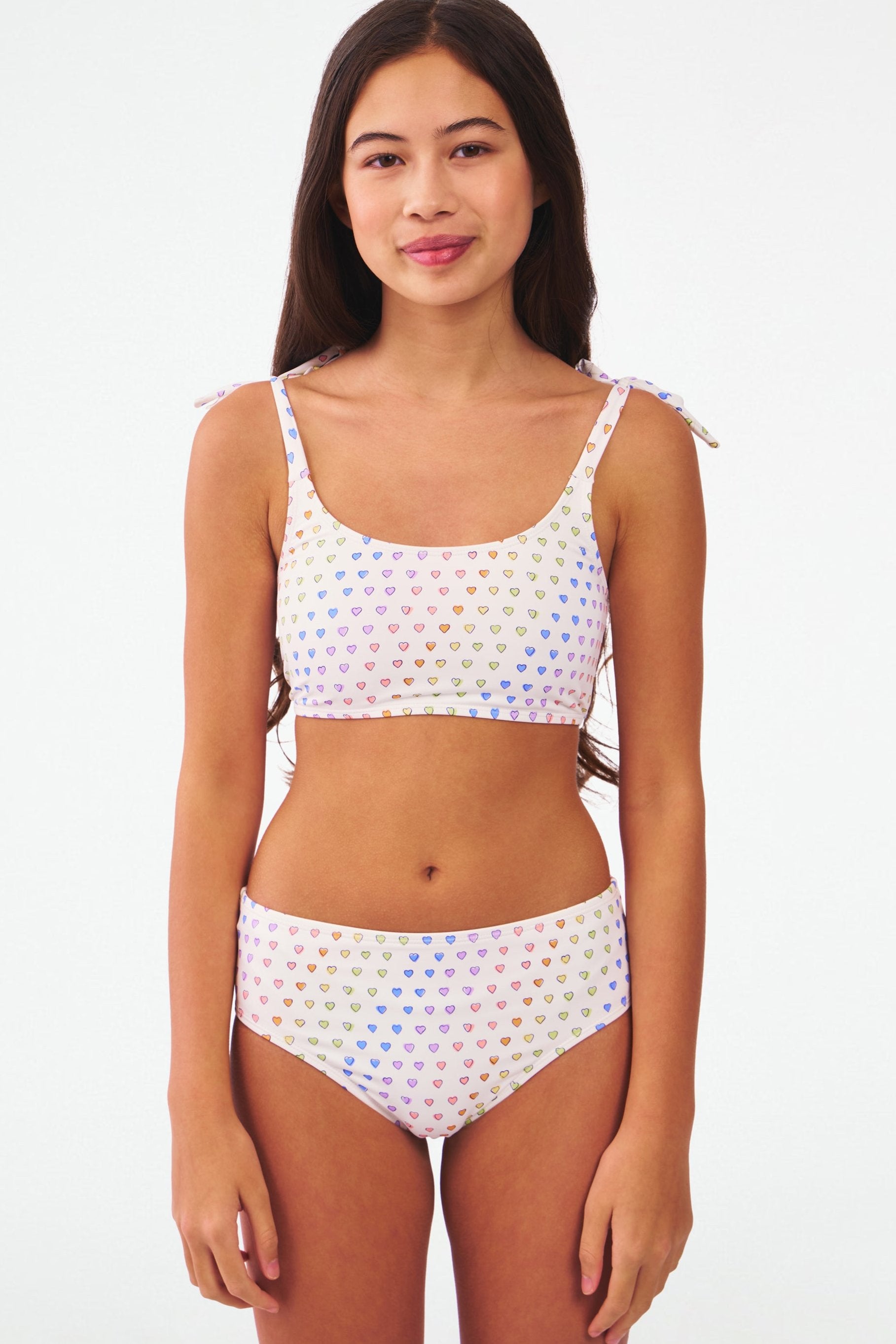 Cora Kids' Heart-Print Bikini for Swim & Play