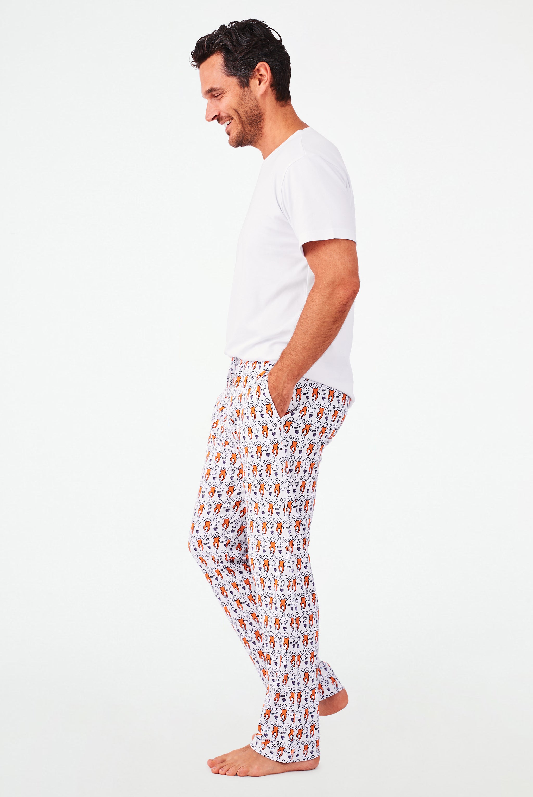 Men's Simon Monkey Print Pants