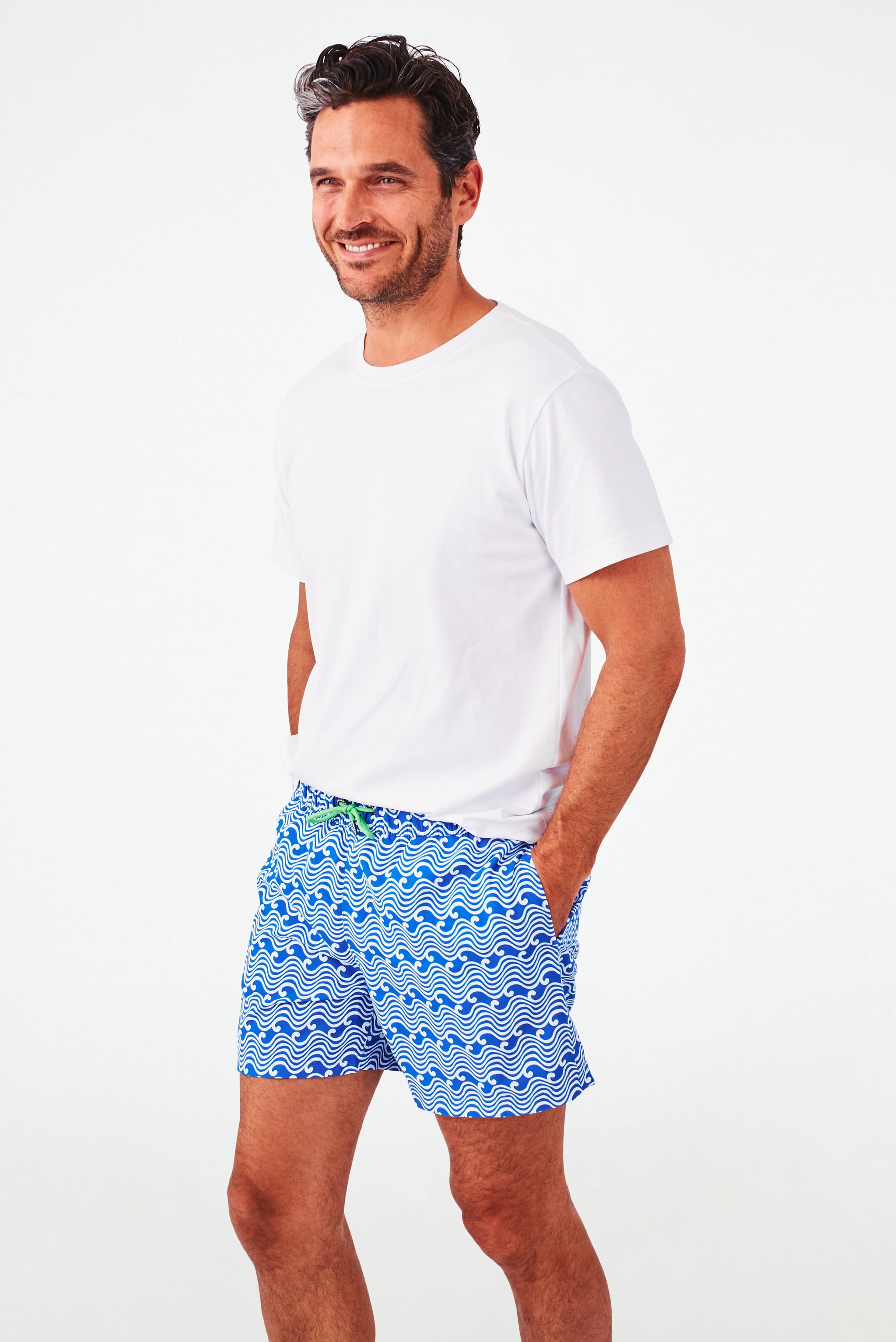 Men's Quick-Dry Swim Trunks for Active Laps