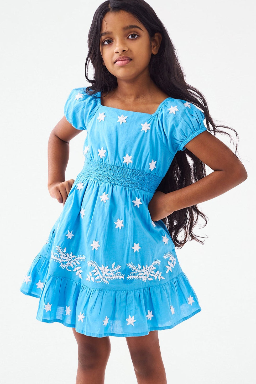 Vanna Embroidered Arna Dress for Girls