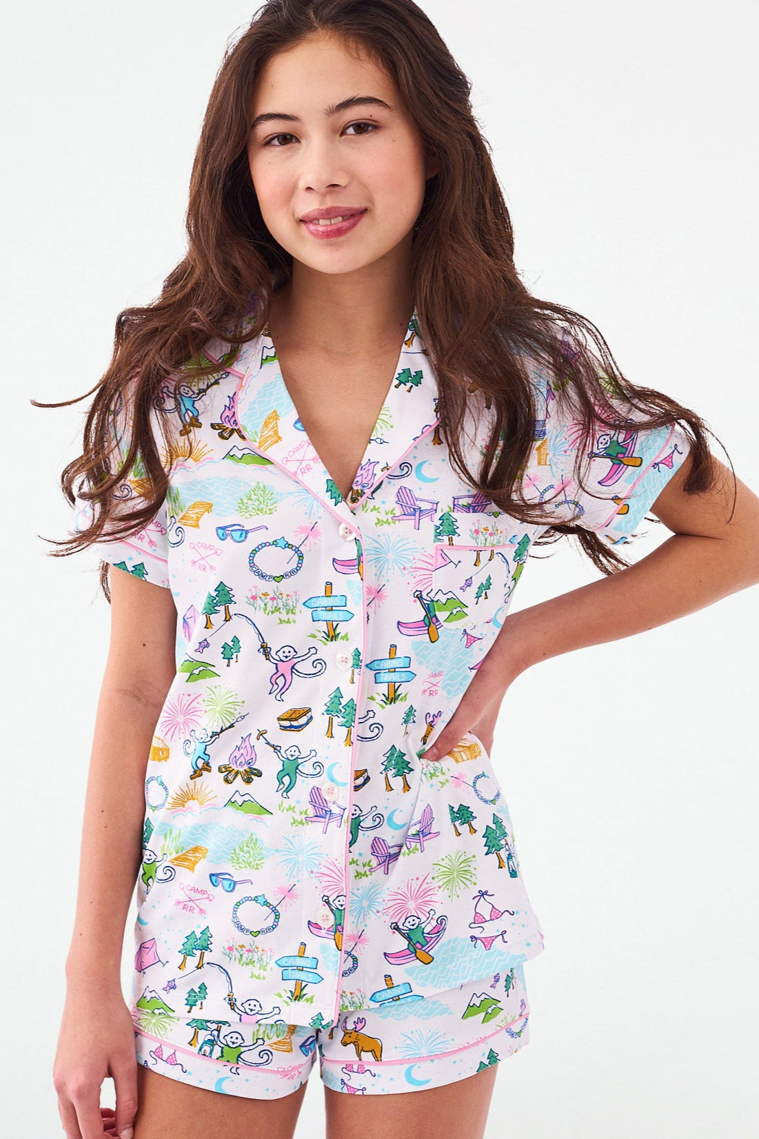 RR Camp Polo Pajama Set for Men