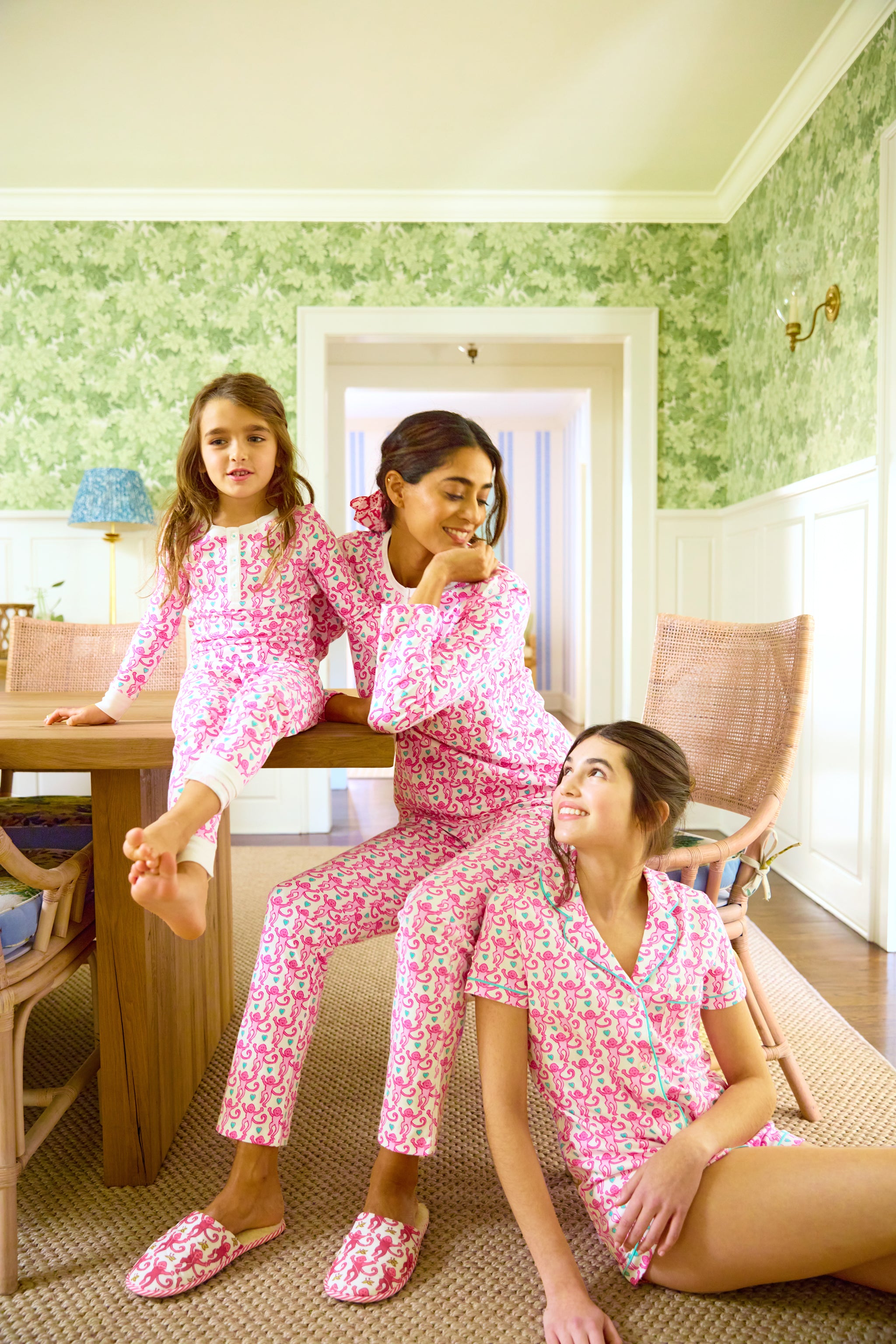 Cozy Monkey Print Pajamas for Kids