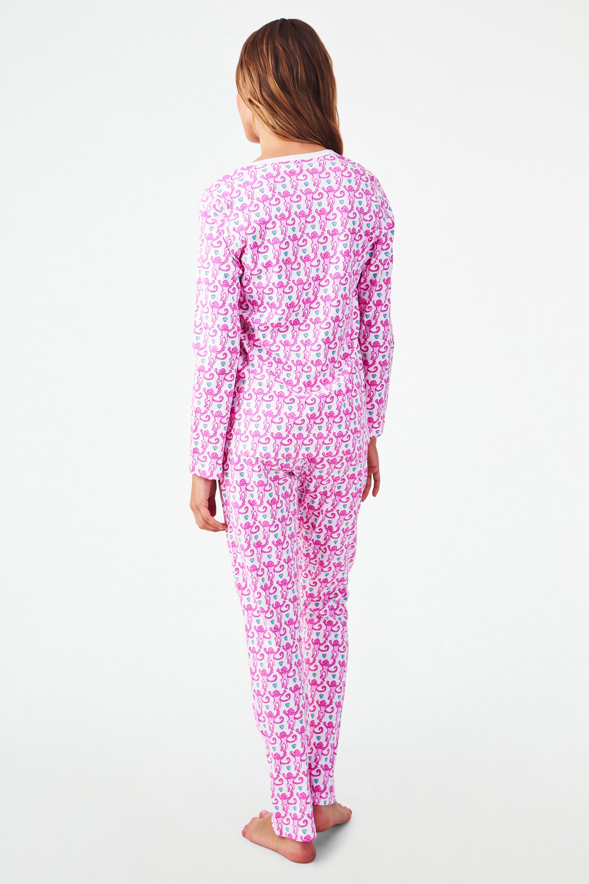 Cozy Monkey Print Pajamas for Kids