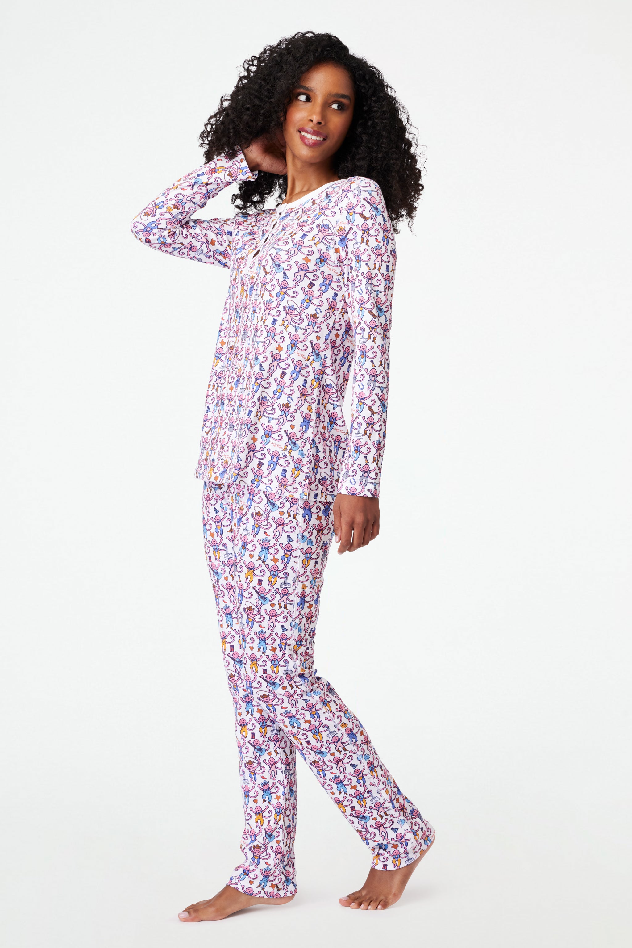 Stylish Monkey Print Pajamas