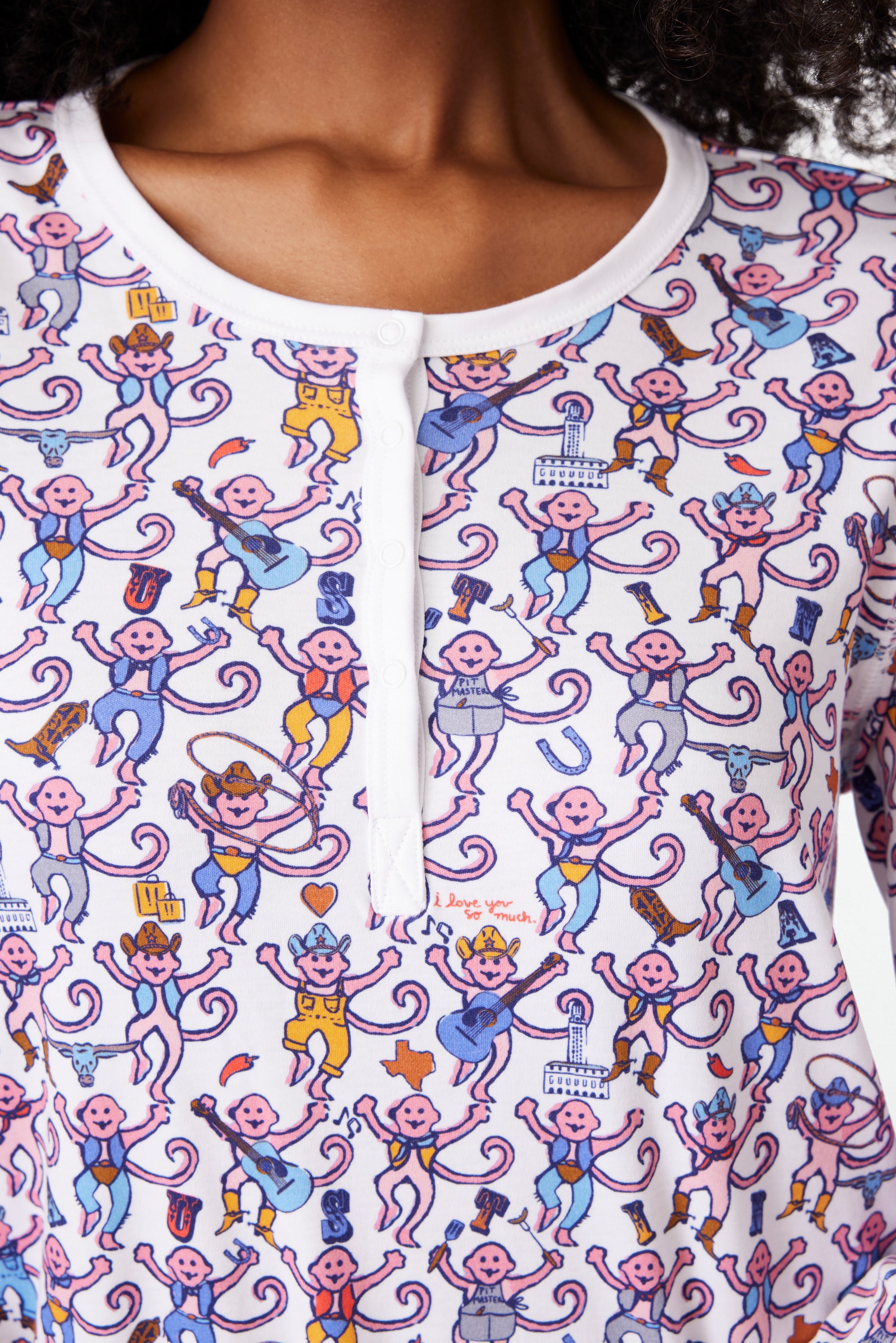 Stylish Monkey Print Pajamas