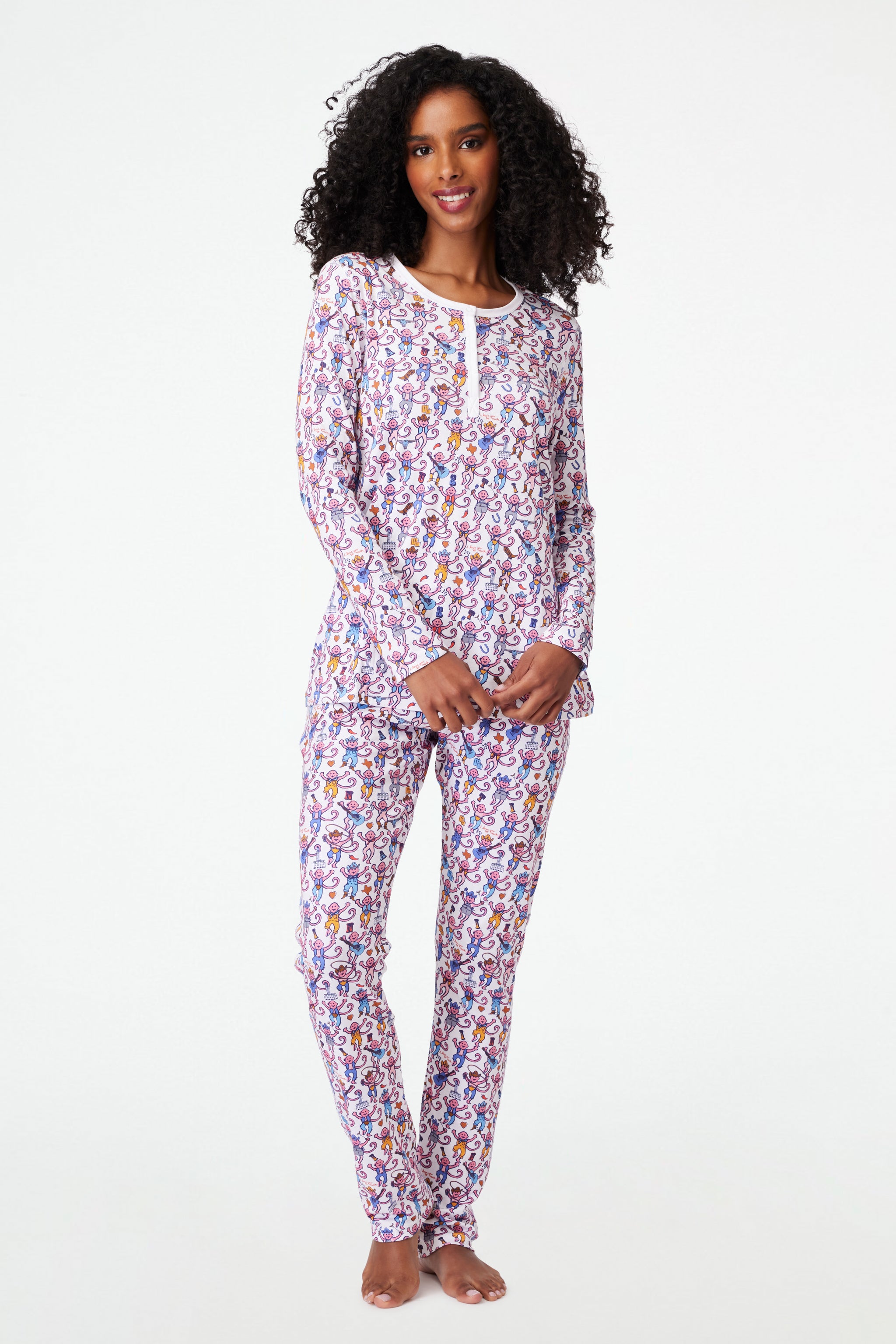 Stylish Monkey Print Pajamas