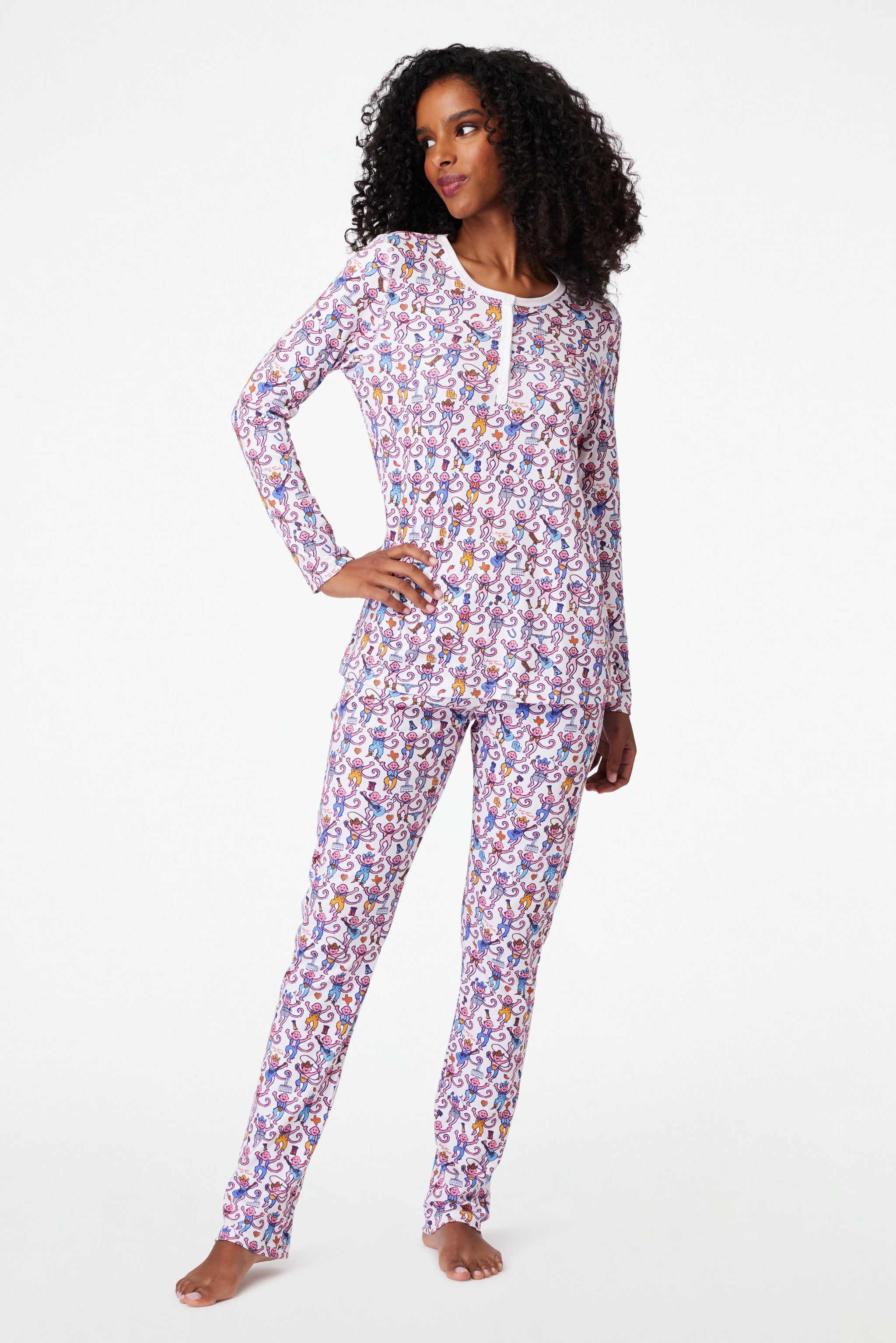 Stylish Monkey Print Pajamas