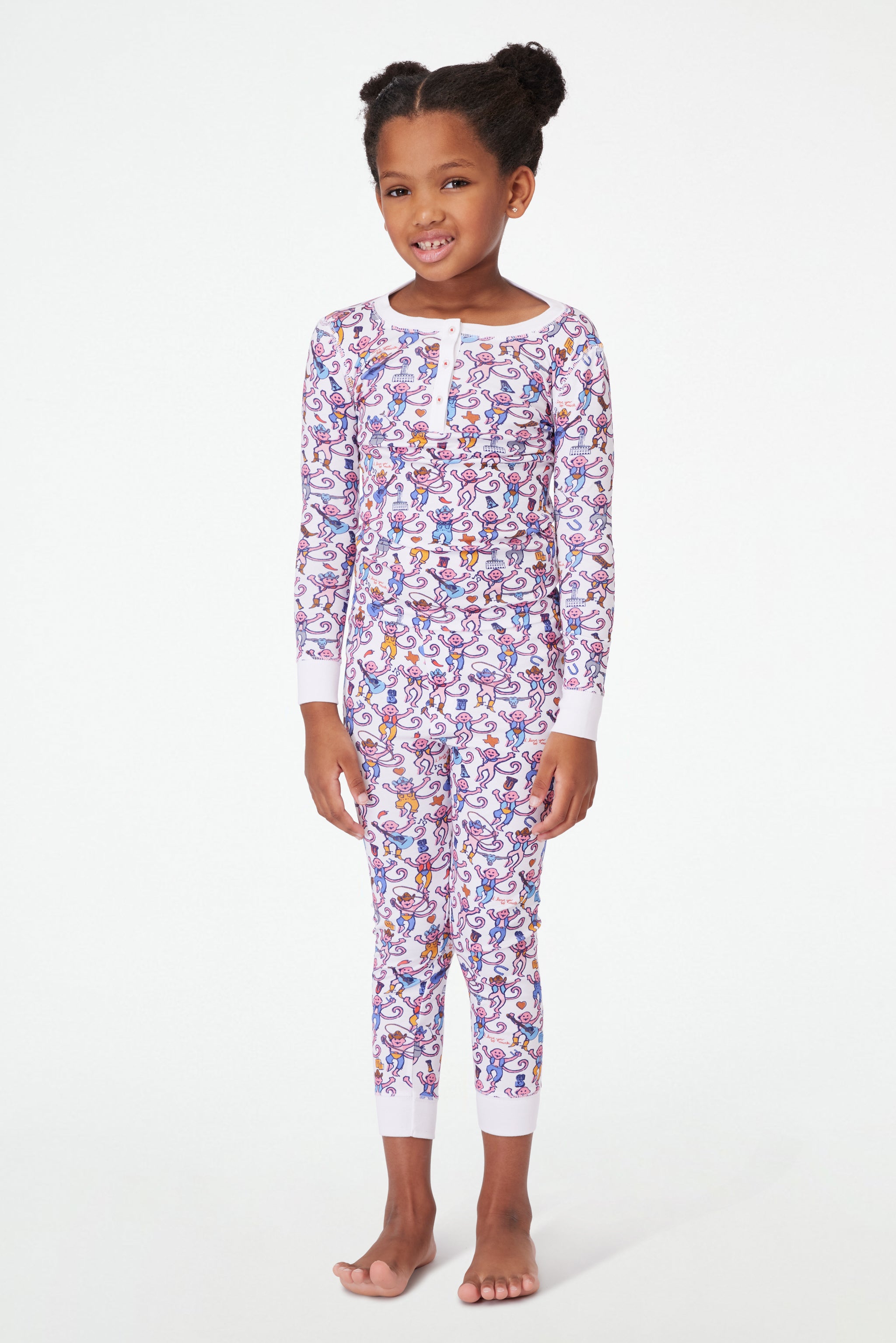 Monkey Print Pajamas for Kids