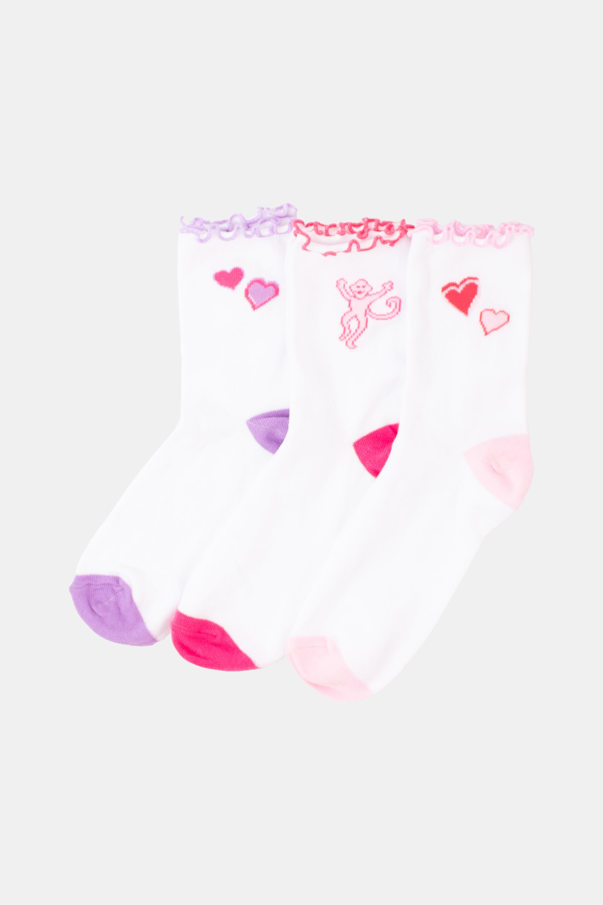 Lace Ruffle Socks for Valentine's Day
